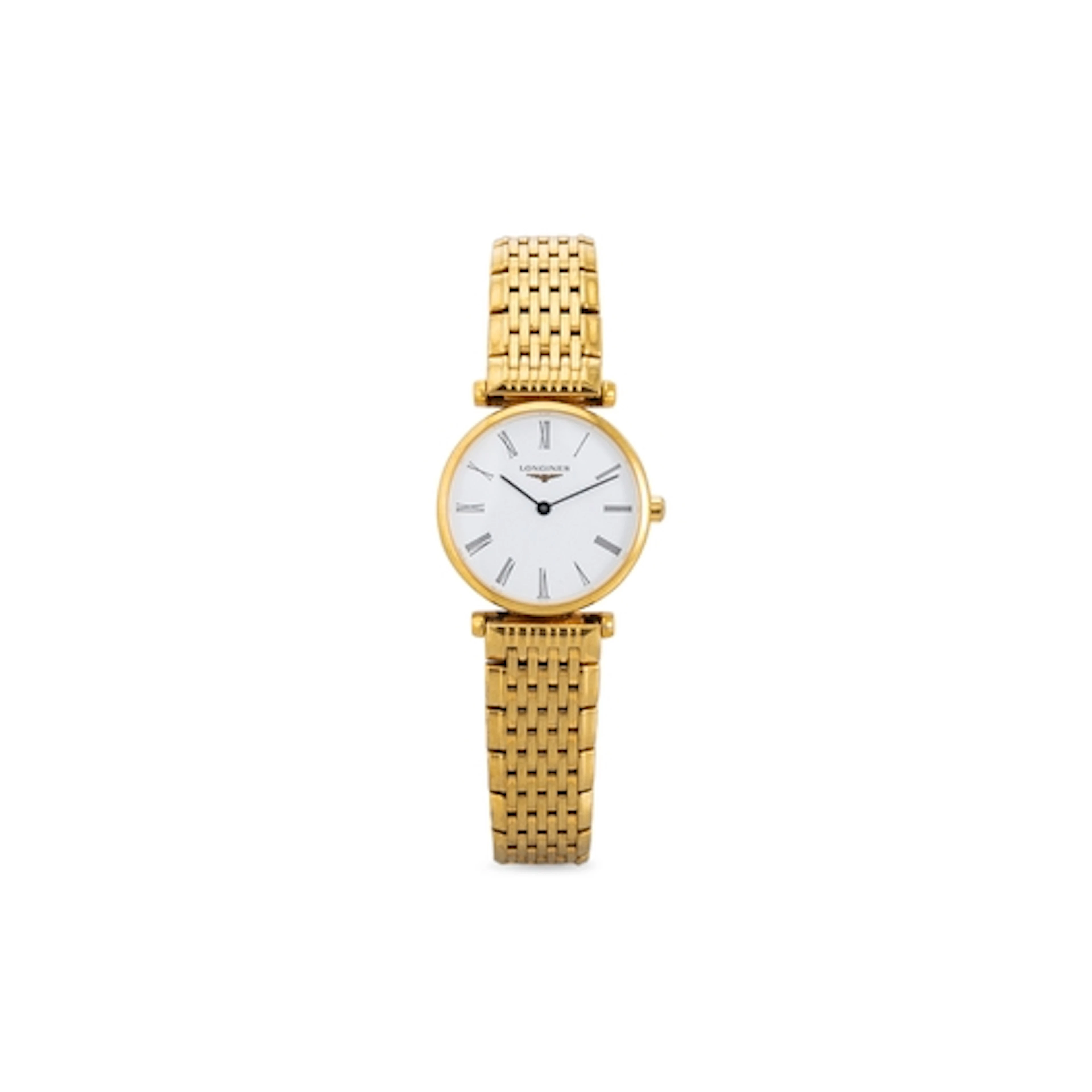 A LONGINES CLASSIC SLIM LINE WRIST WATCH, Roman numerals, ca...