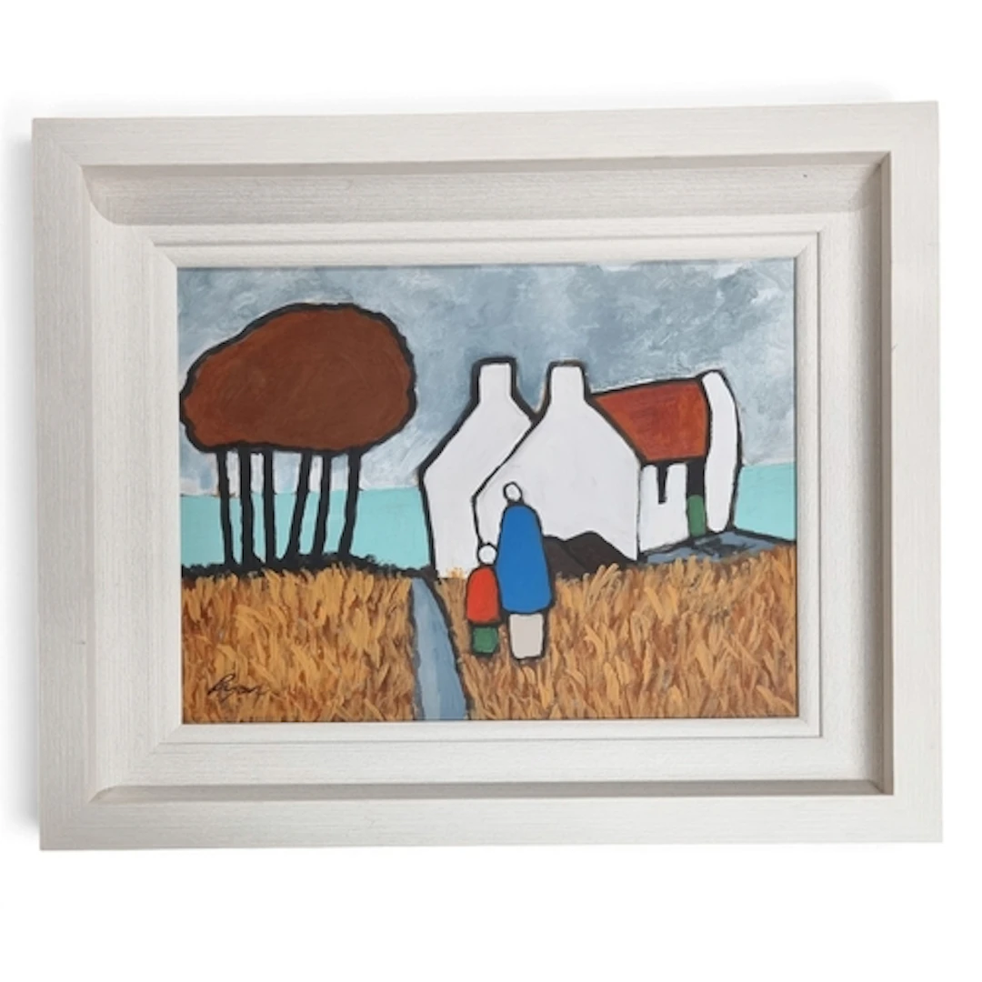 A charming Oil on Board by the Irish artist James Ryan, titl...