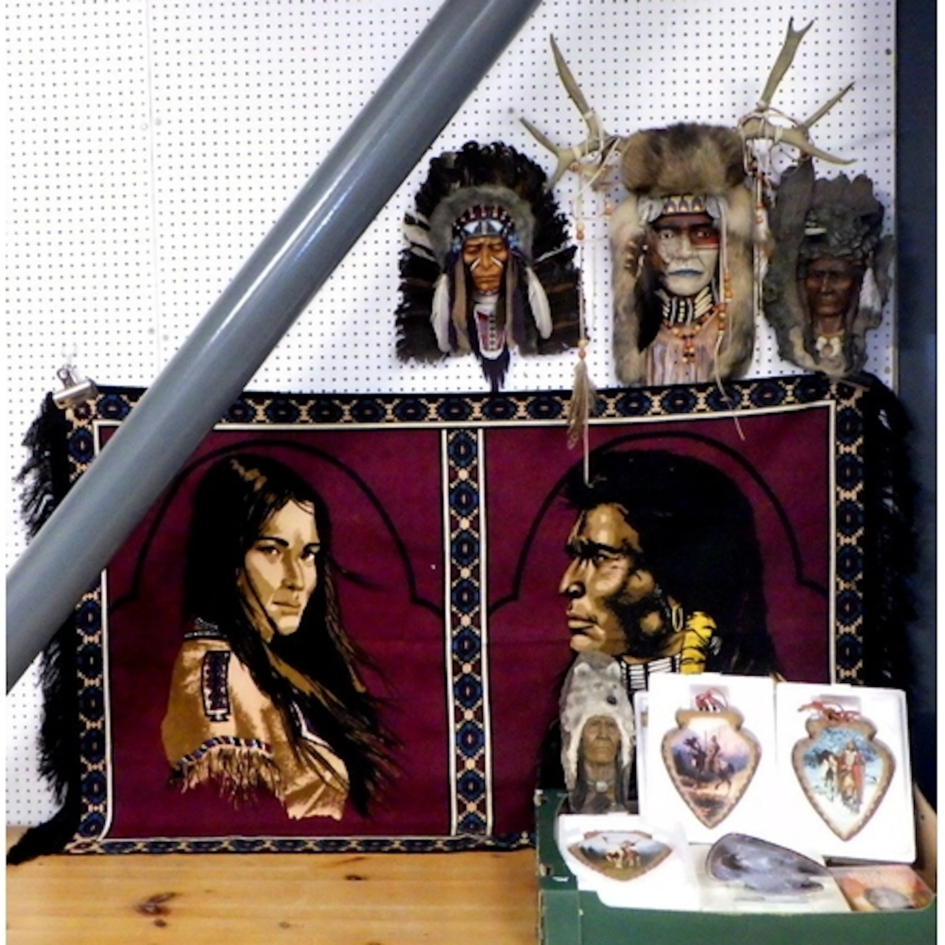 A group of Native American collectables
