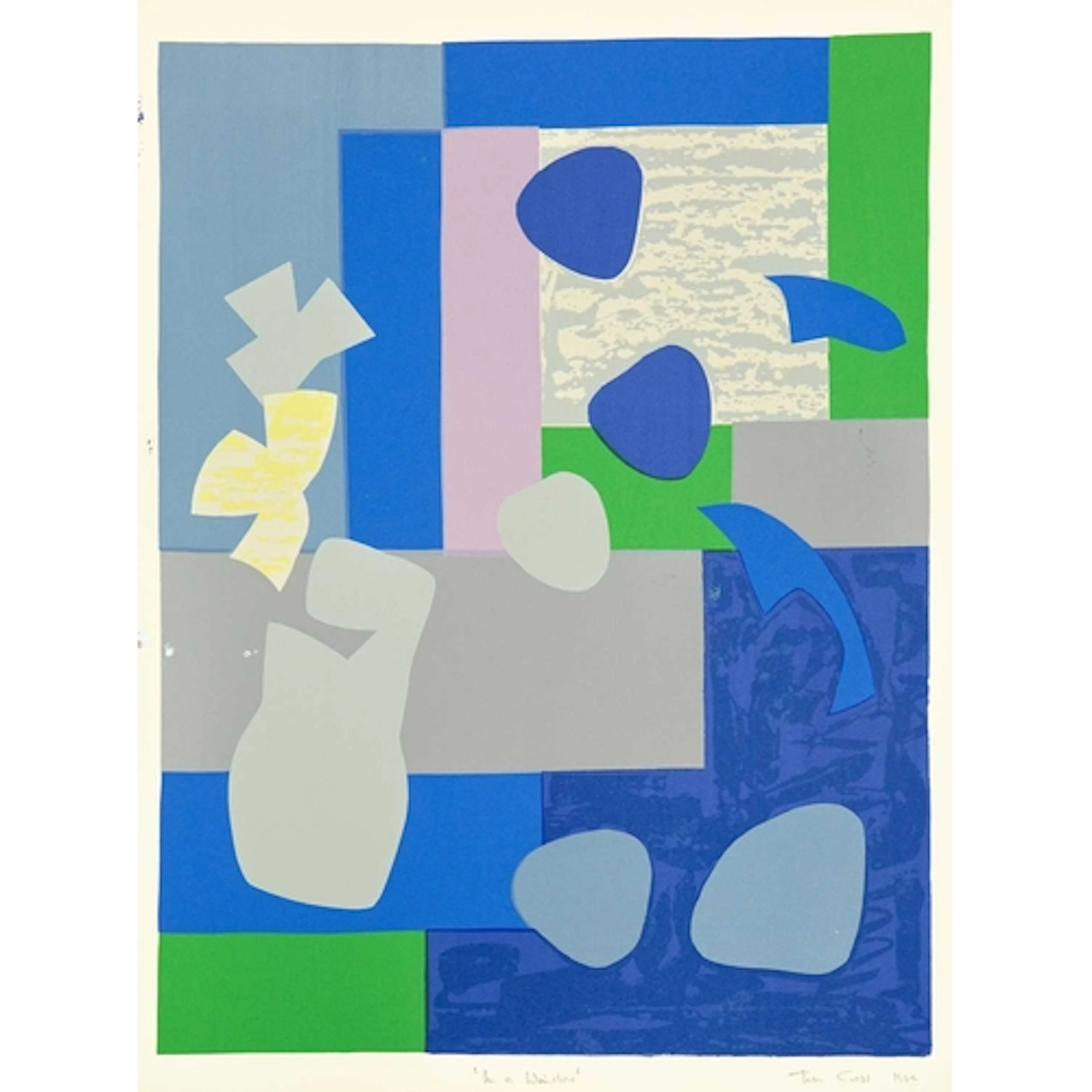 § § Tom CROSS (1931-2009) In a Window (1980) Screenprint, si...