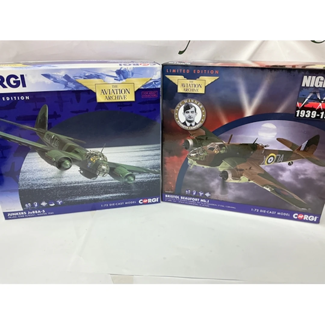2 Boxed Corgi Aviation Archive Diecast Aircraft. a Junkers J...
