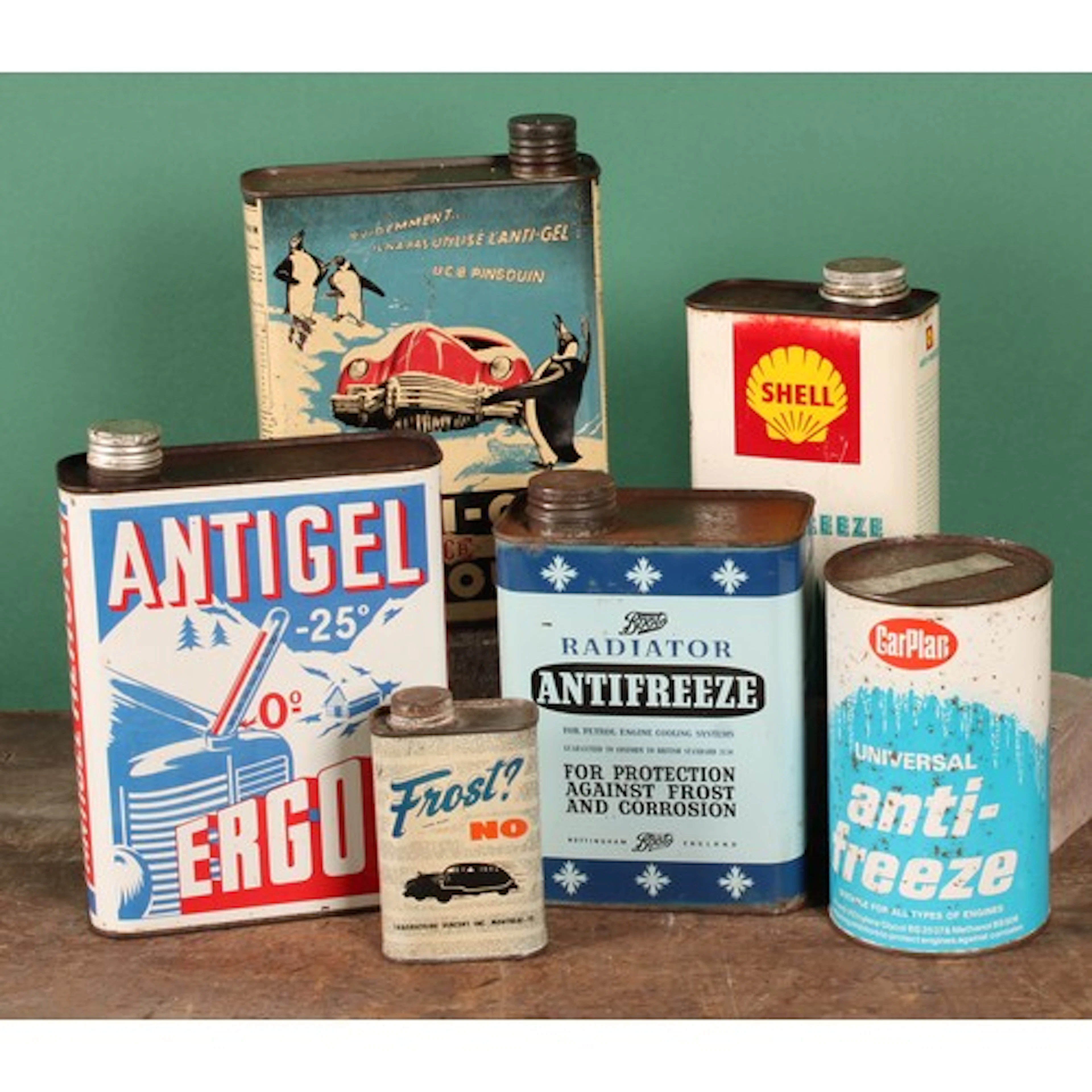 Petroliana - a mid 20th century Belgian two litre can, ANTI-...