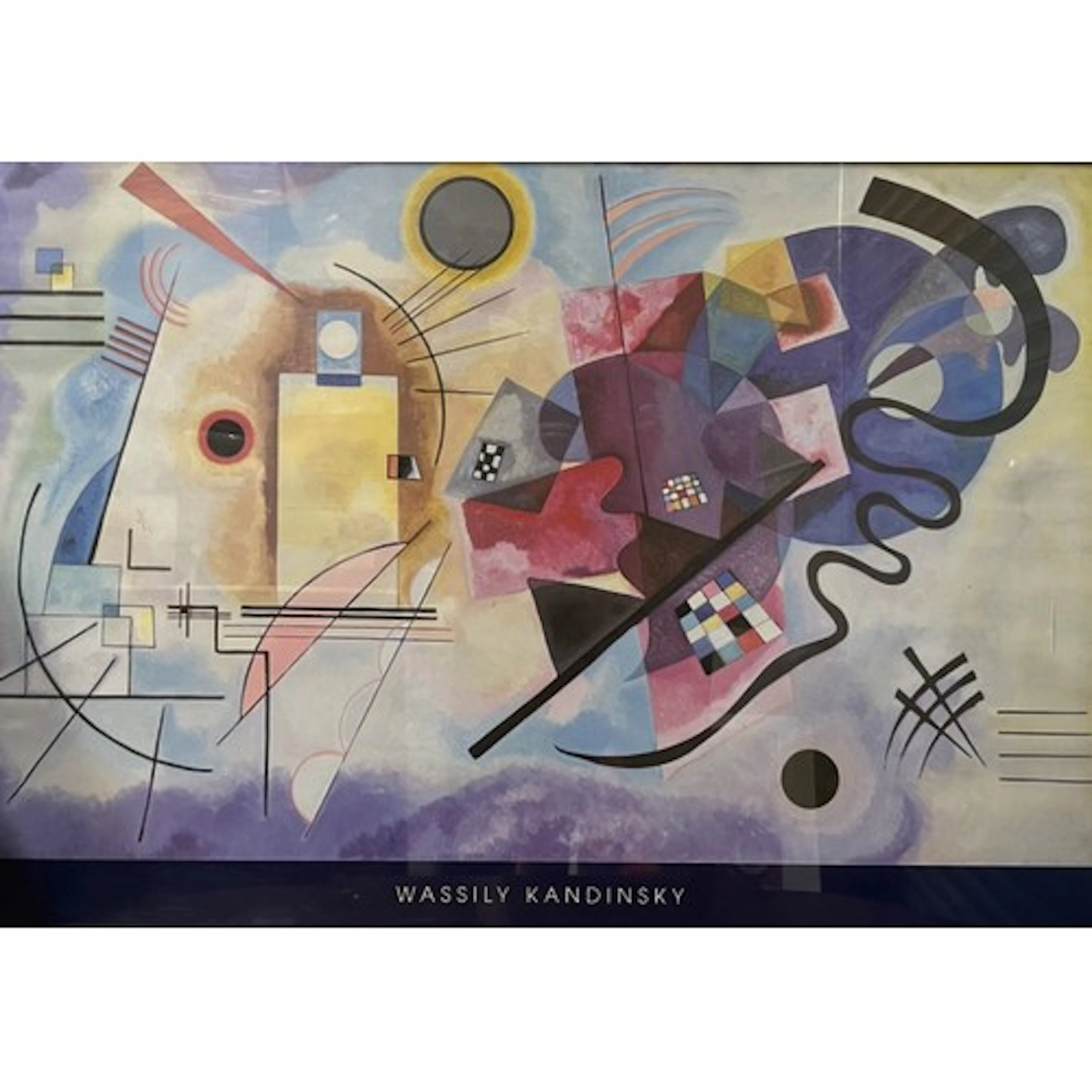 Wassily Kandinsky, two vintage abstract art posters, 66 x 99...