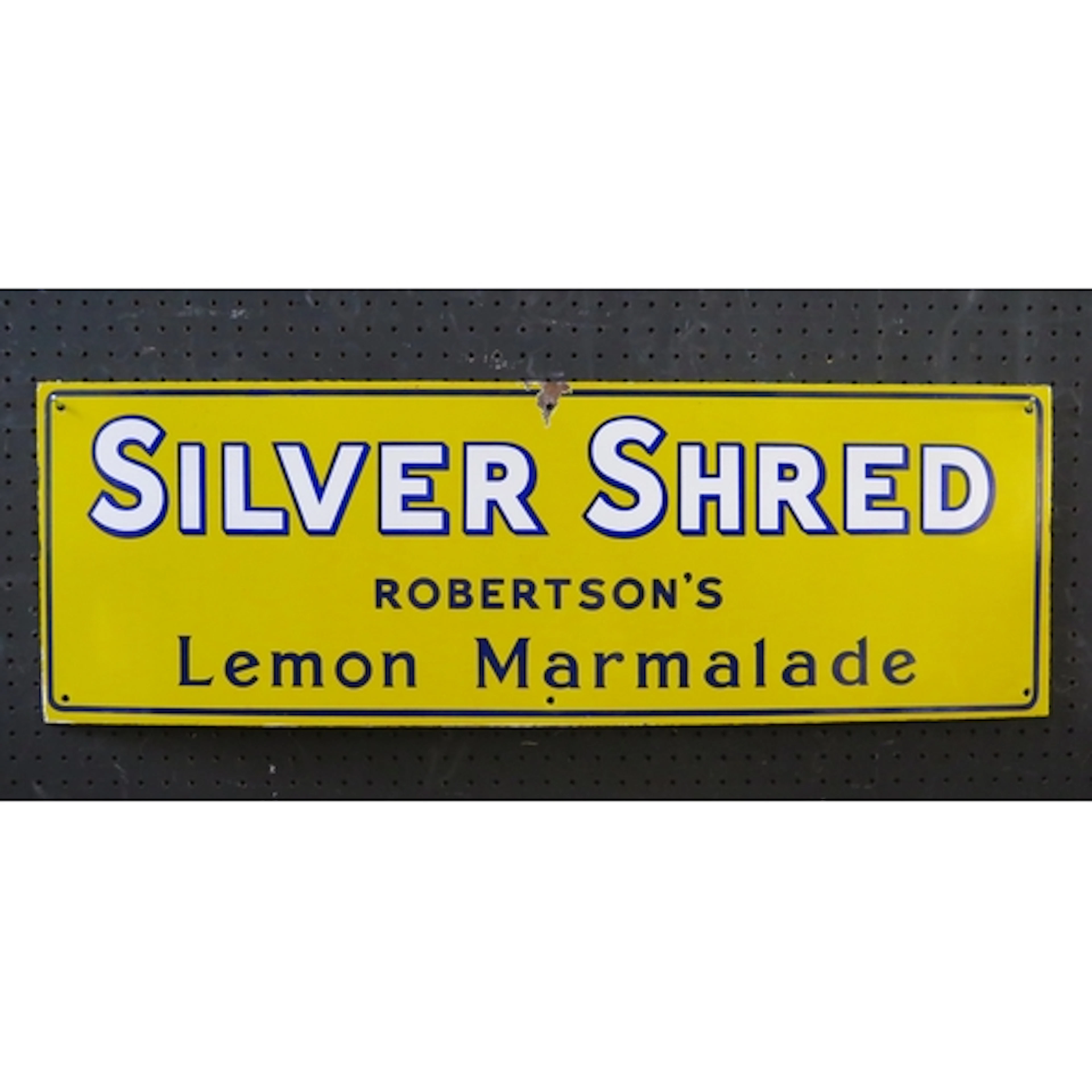 "Silver Shred Robertson's Lemon Marmalade" - an enamel adver...