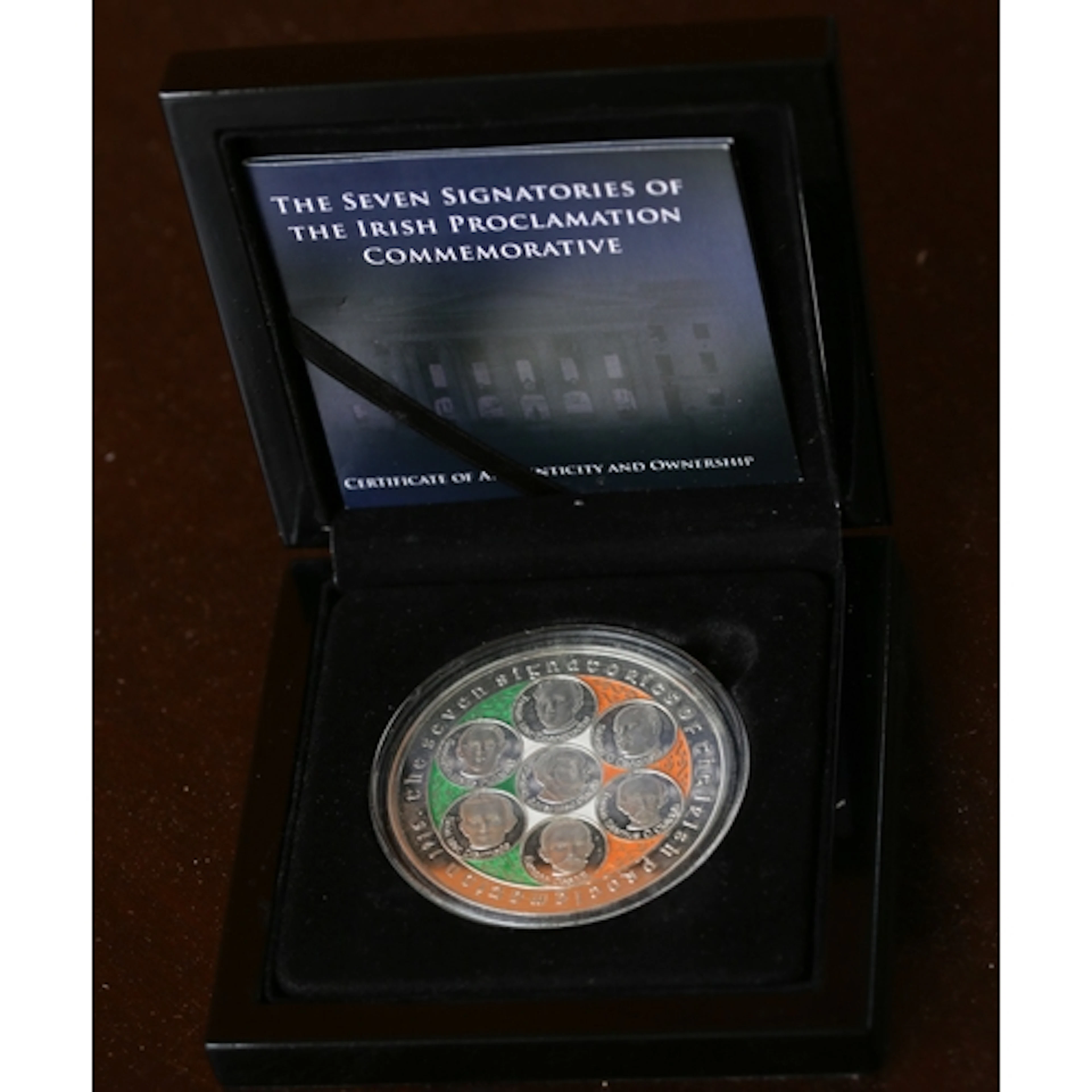 Pure Silver Layered Commemorative Coin, The Seven Signatorie...