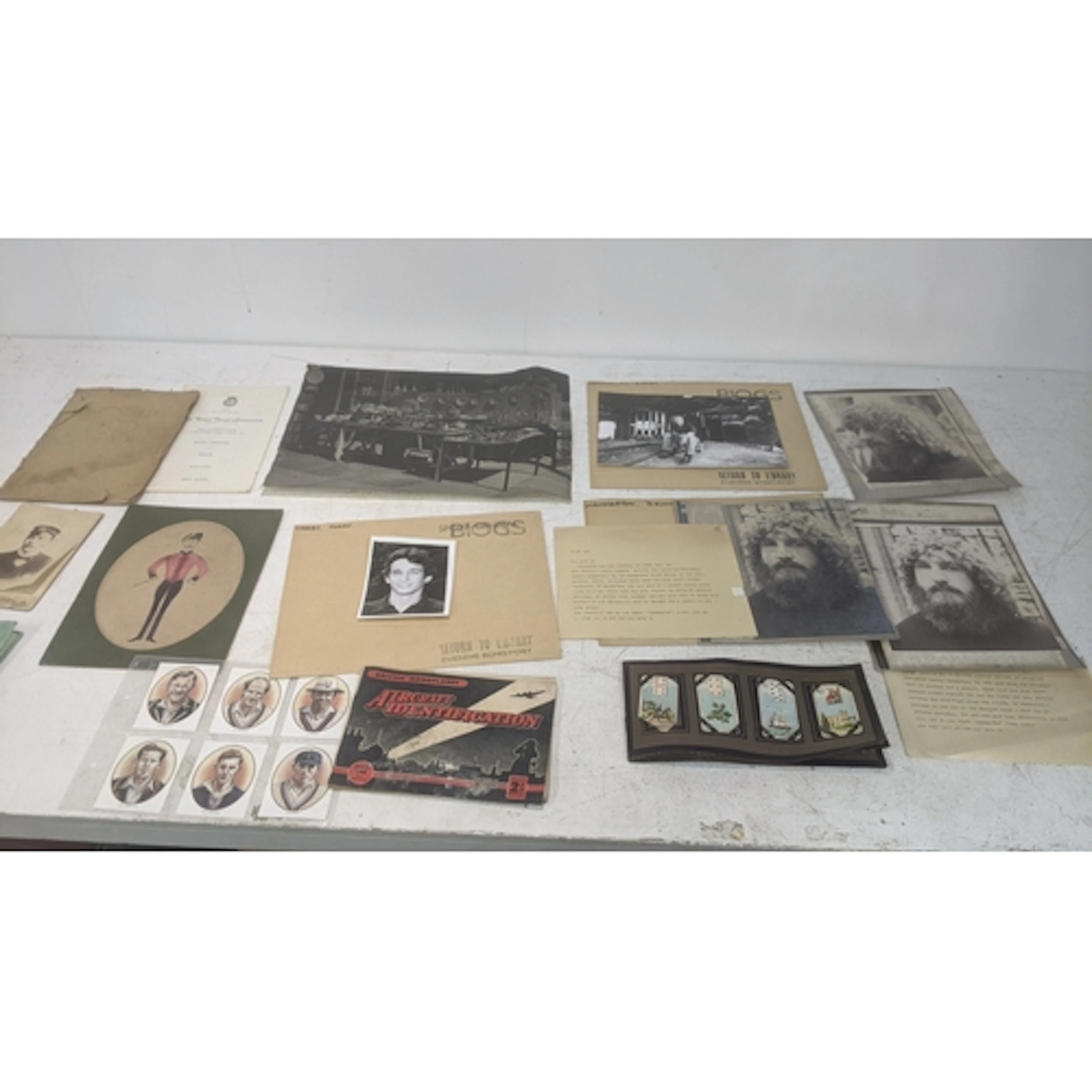 Ephemera to include press photos and descriptions detailing ...