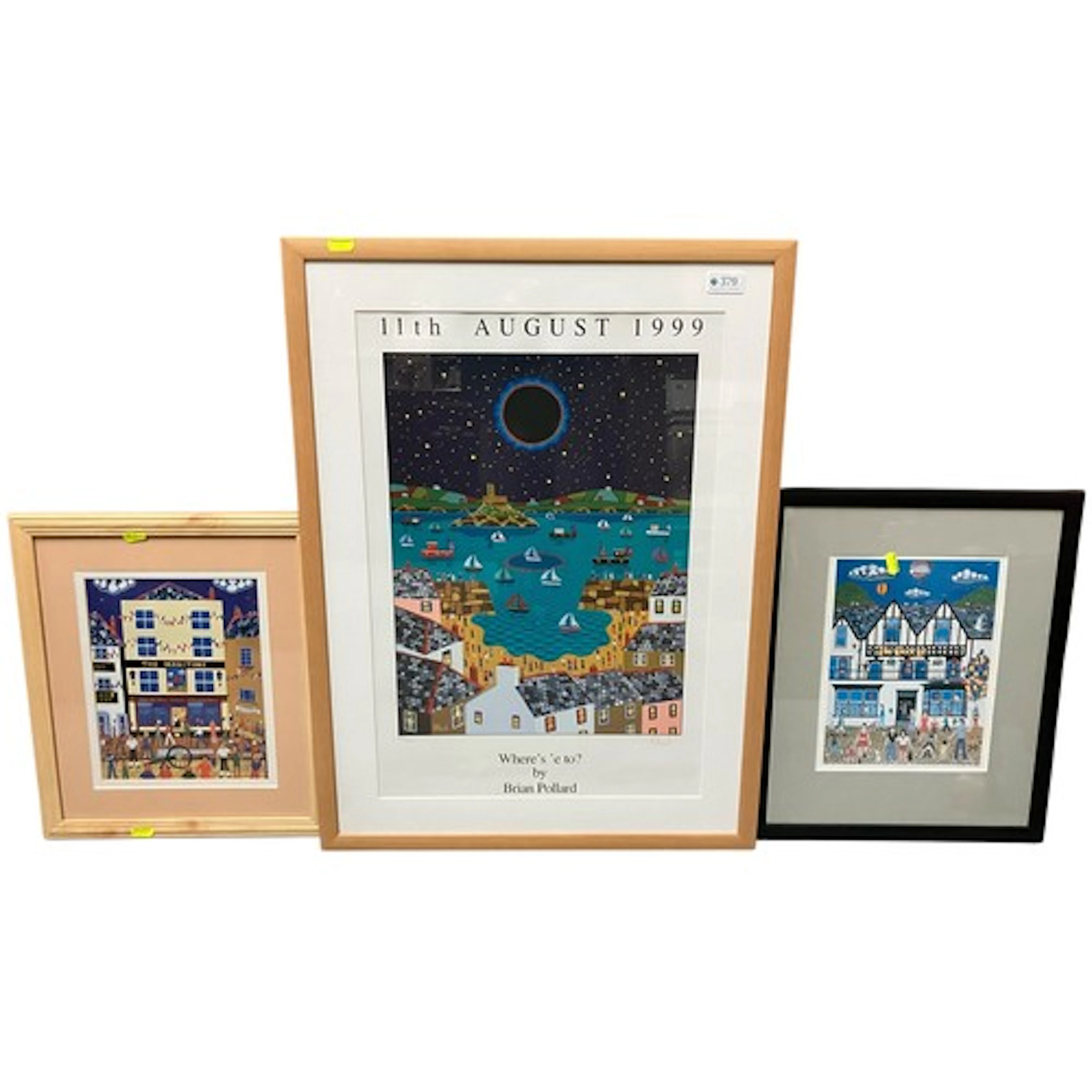 Three framed Pollard prints inc. one signed limited edition ...