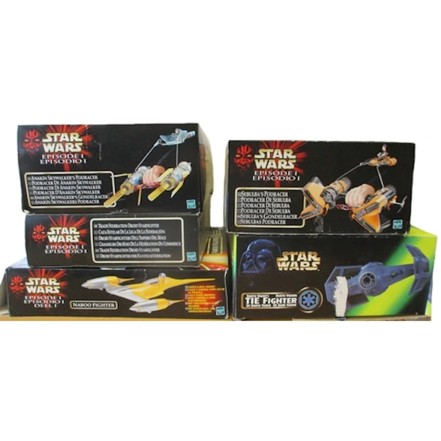 Star Wars. Mostly Kenner/ Hasbro 1990s collection of vehicle...