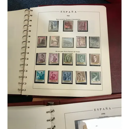 Postage Stamps: four album of Spanish stamps and covers, 196...