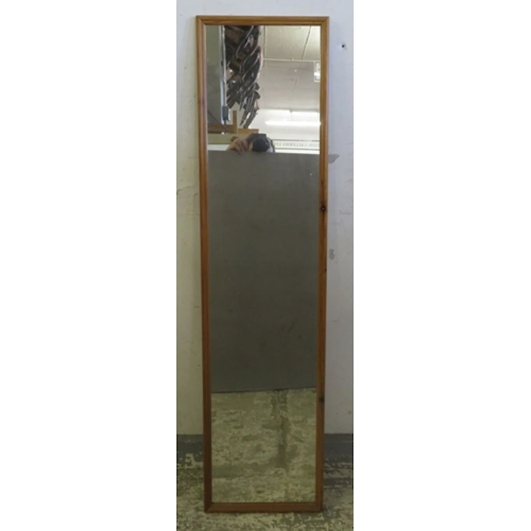 Large Pine Rectangular Wall Hanging Mirror approx. 117cm H x...