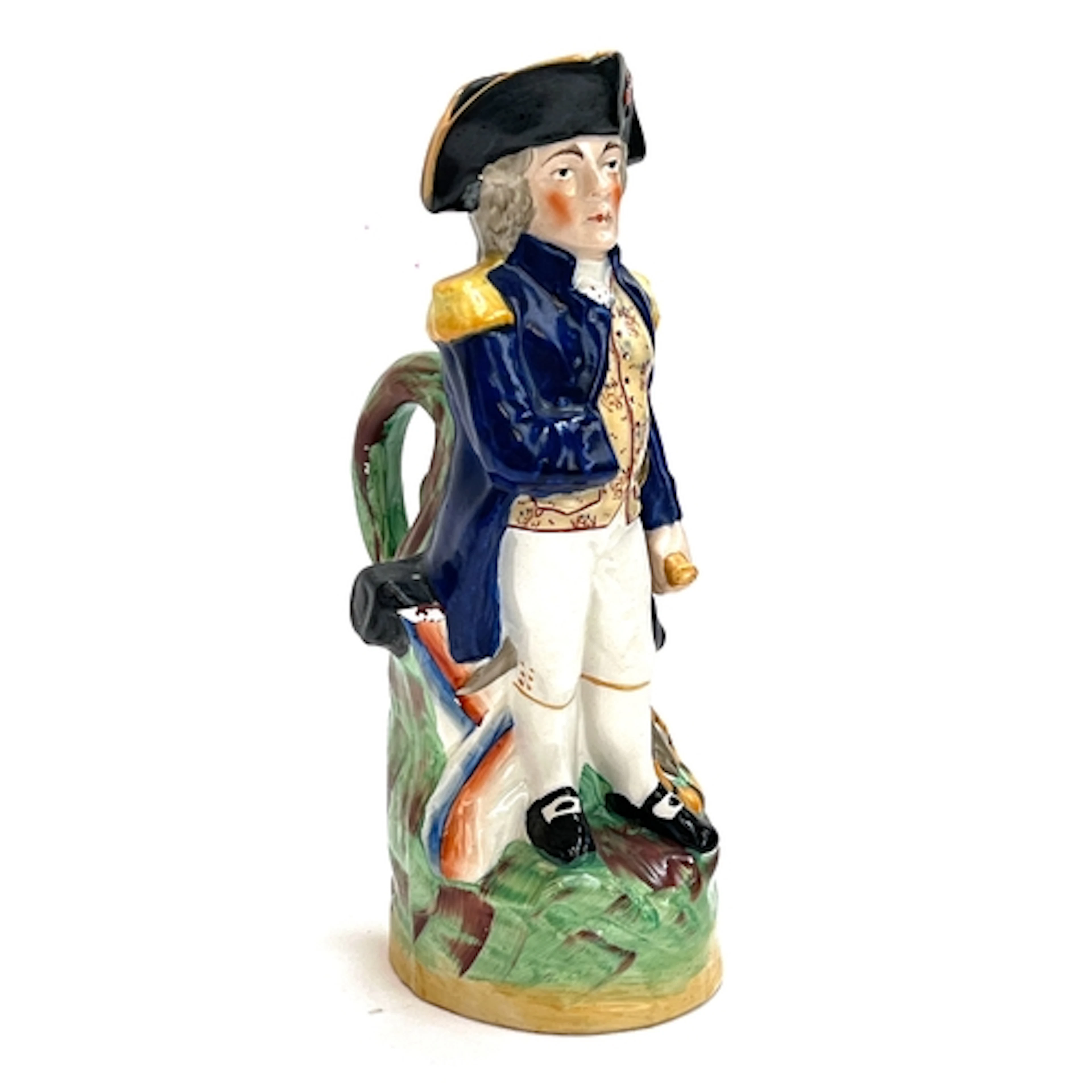 A large 19th century Toby Jug modelled as Lord Horatio Nelso...
