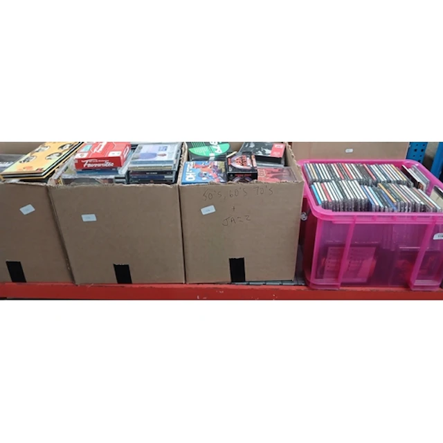 6 boxes of CDs from the collection of Mike Tunstall, Red Ros...