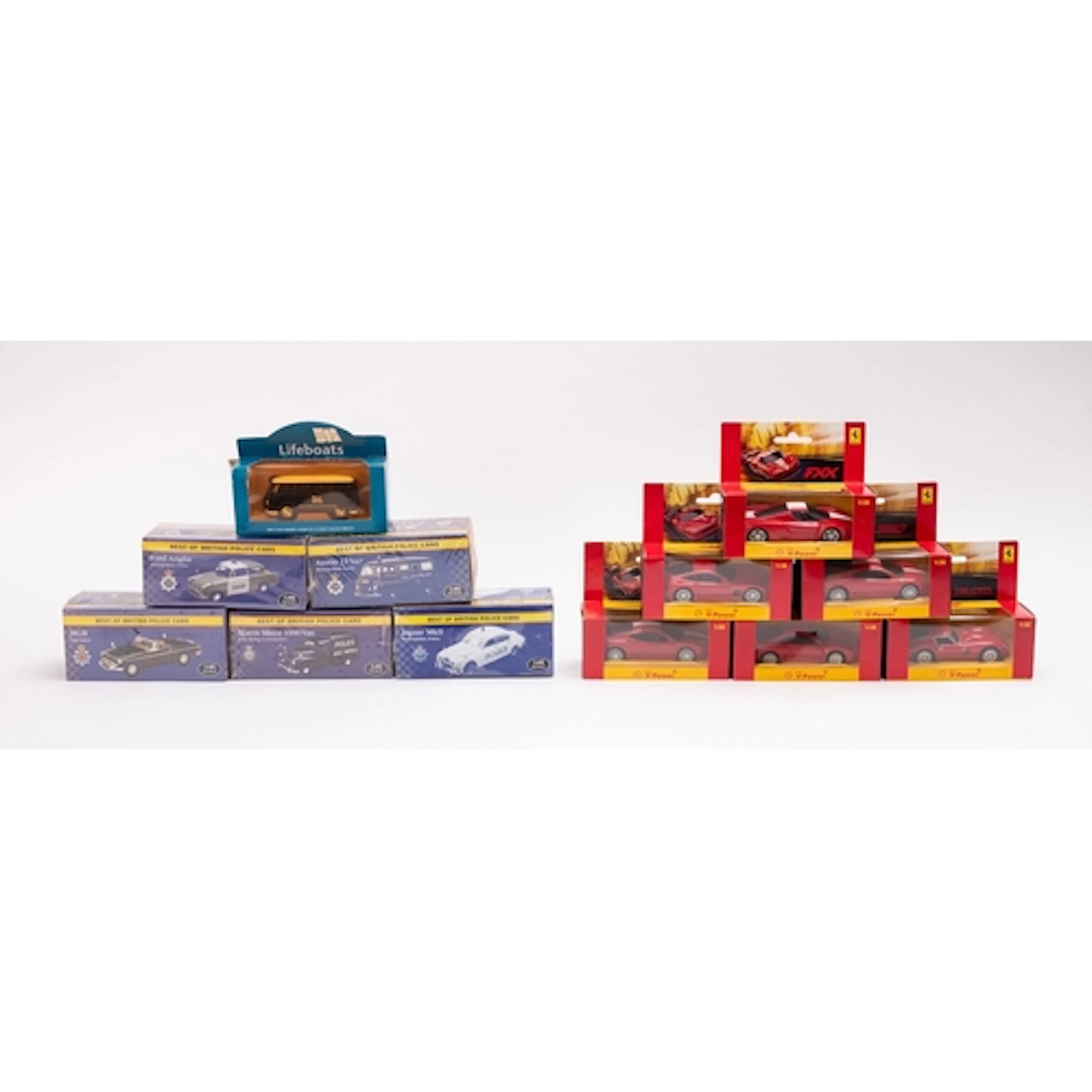 A collection of approximately twenty five diecast cars. Incl...