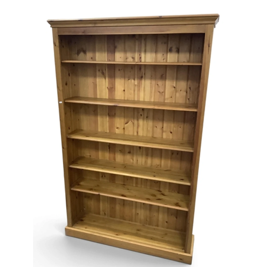 Durham Pine Tuscan Bookcase, 196cm high, 126cm wide, 29cm de...