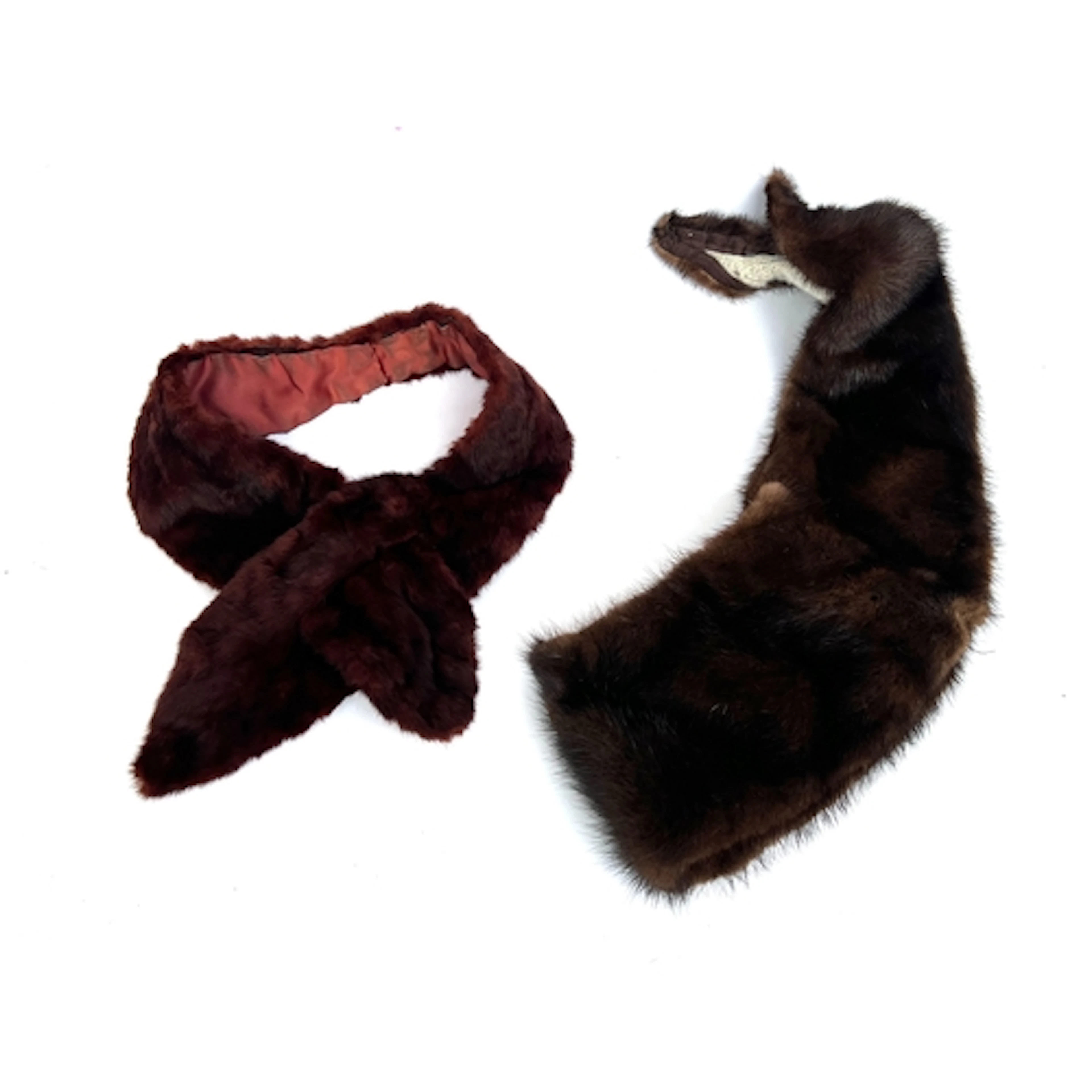 A vintage fur scarf and stole, 110cmL
