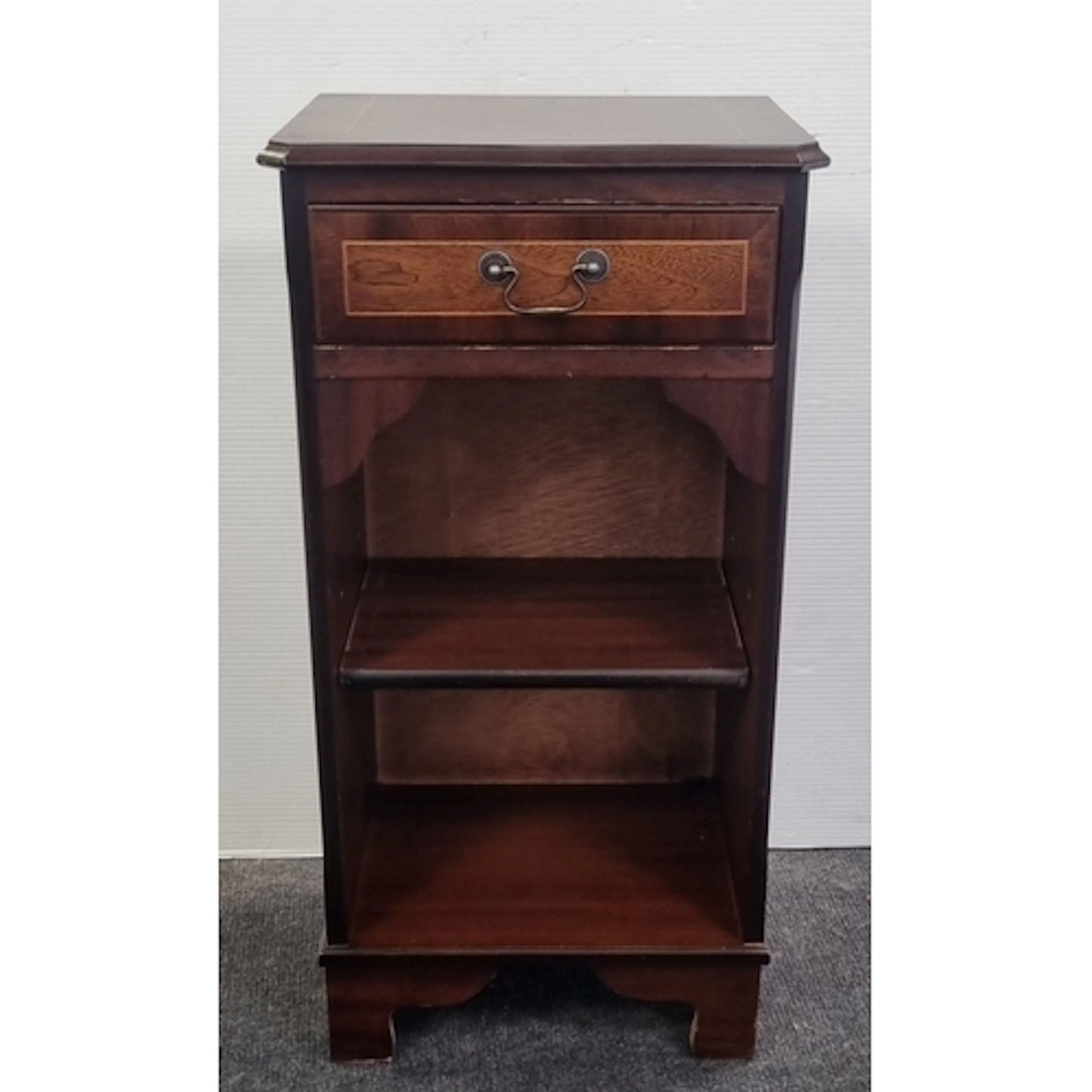 Inlaid Mahogany Bedside Cabinet/Small Bookcase, H: 74cm X W:...