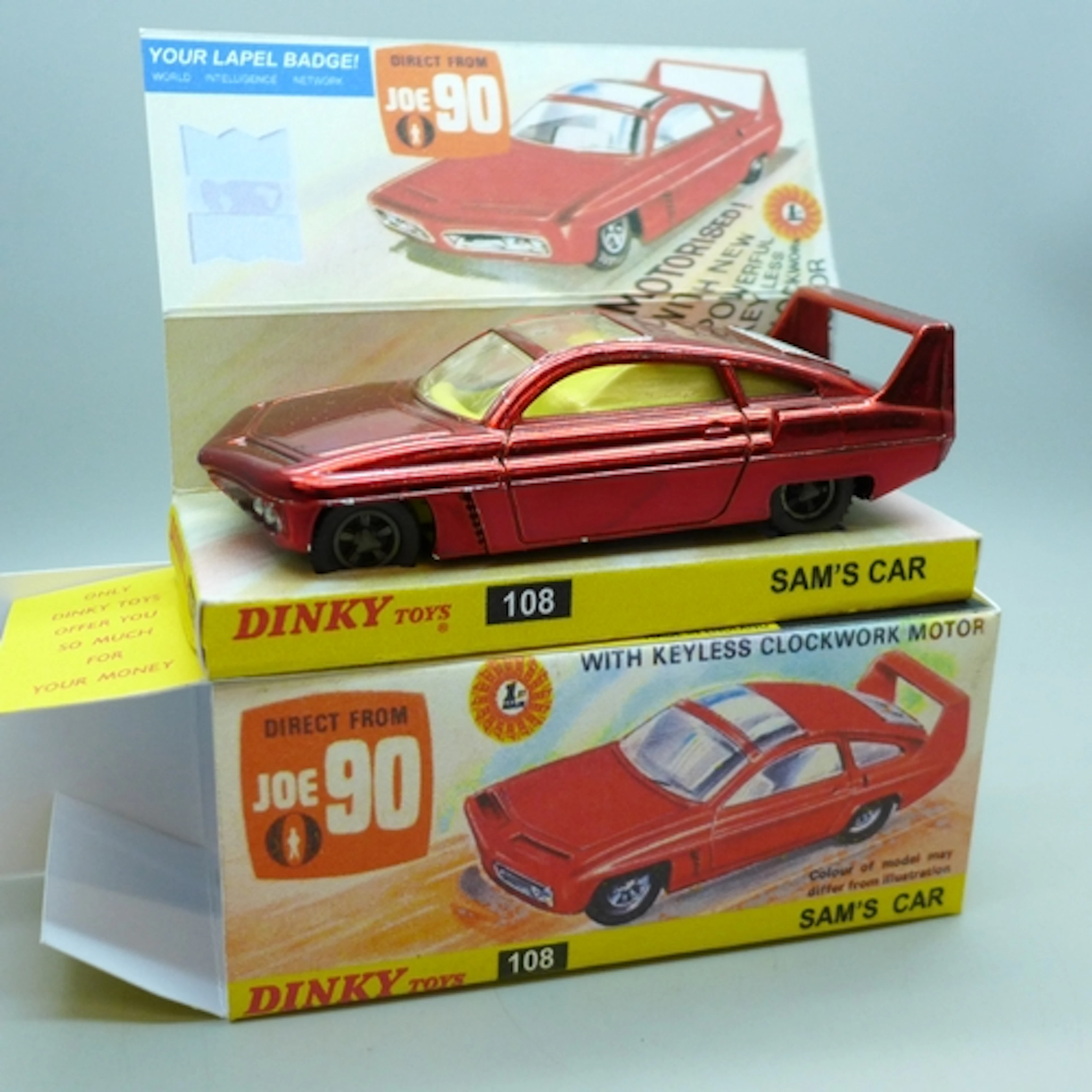 A Dinky Toys 108 Sam's Car, from Joe 90, in a reproduction b...