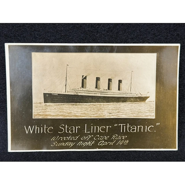 R.M.S. Titanic: R.M.S Titanic: Rare sepia postcard "White S...