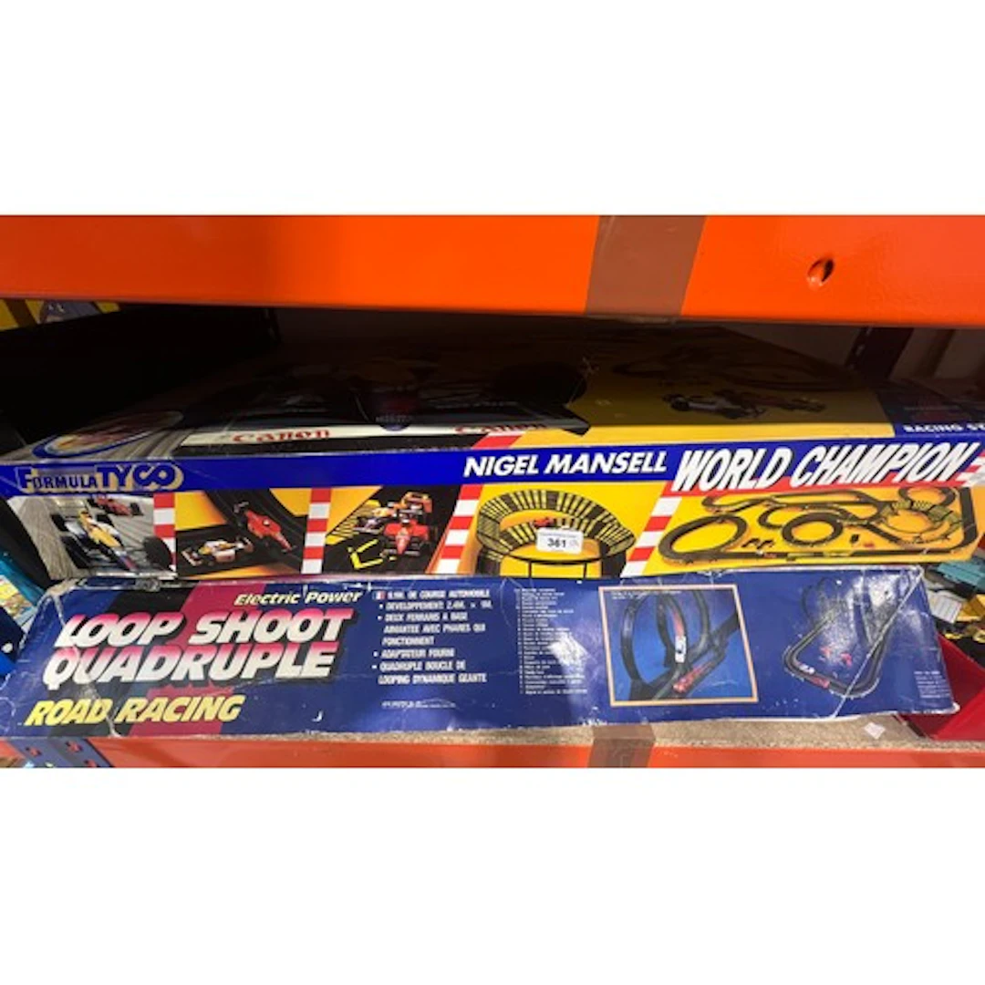 Nigel Mansell World Champion boxed racing game and another