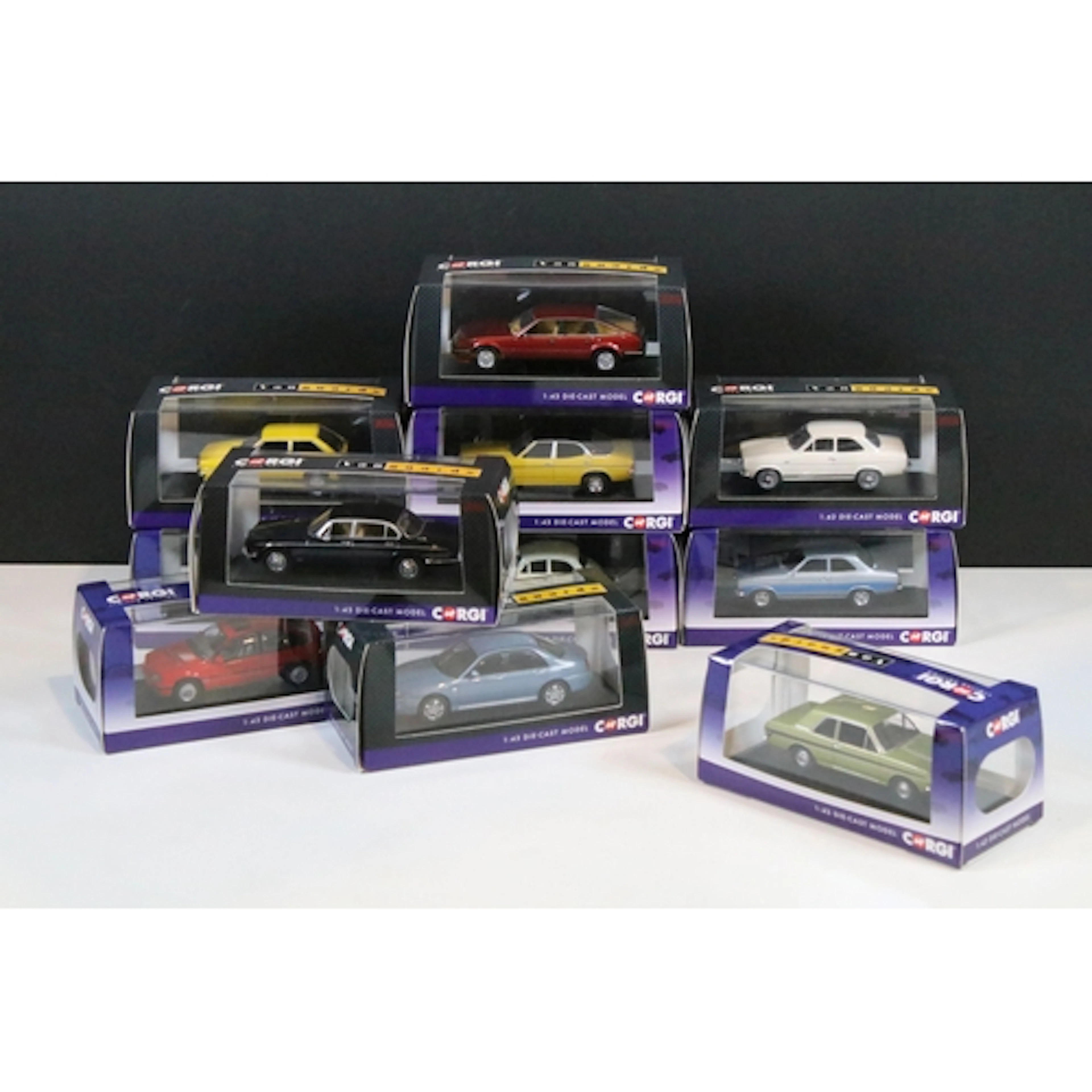 11 Boxed / cased ltd edn Corgi Vanguards diecast models to i...
