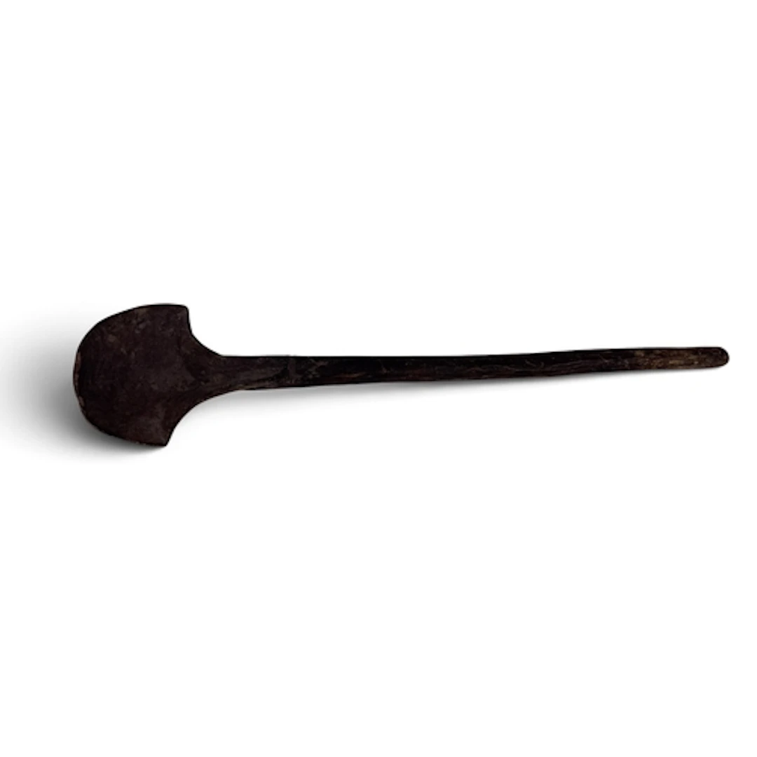A TRIBAL WOODEN LADEL 45cm L