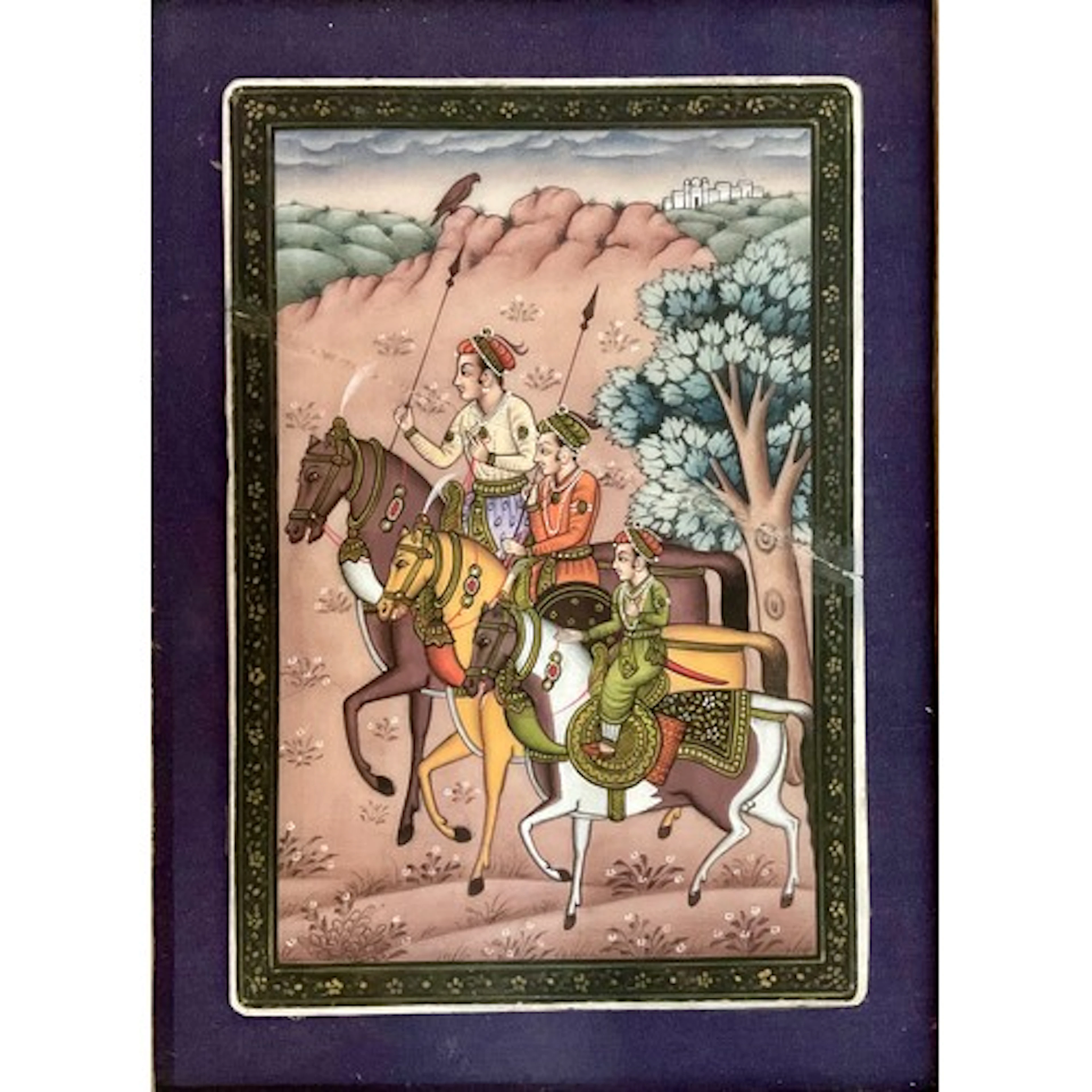 Indian School Equestrian Portrait, Figures of the Mughal Co...