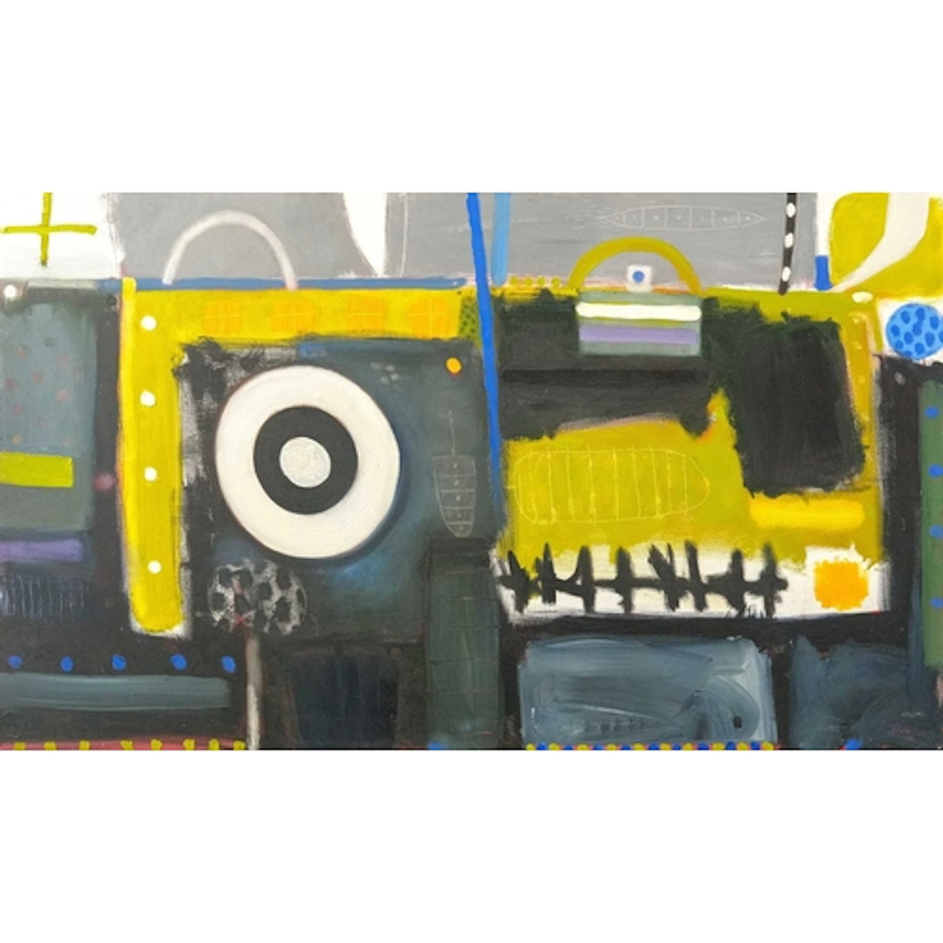 § David BRIGGS (1956) Objects on a Green Table (2010) Oil on...