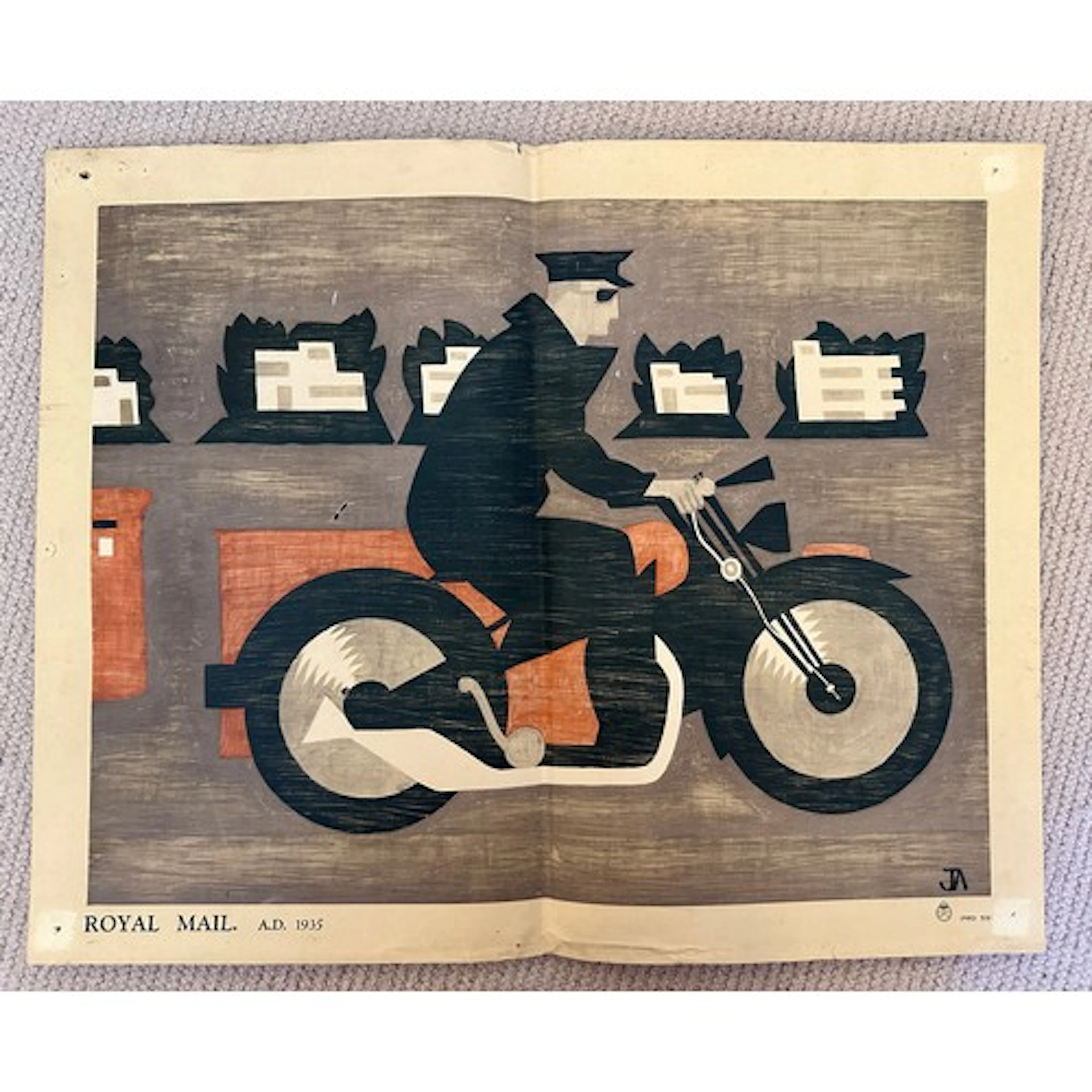 An original Royal Mail A.D. 1935 poster PRD 59 printed for t...