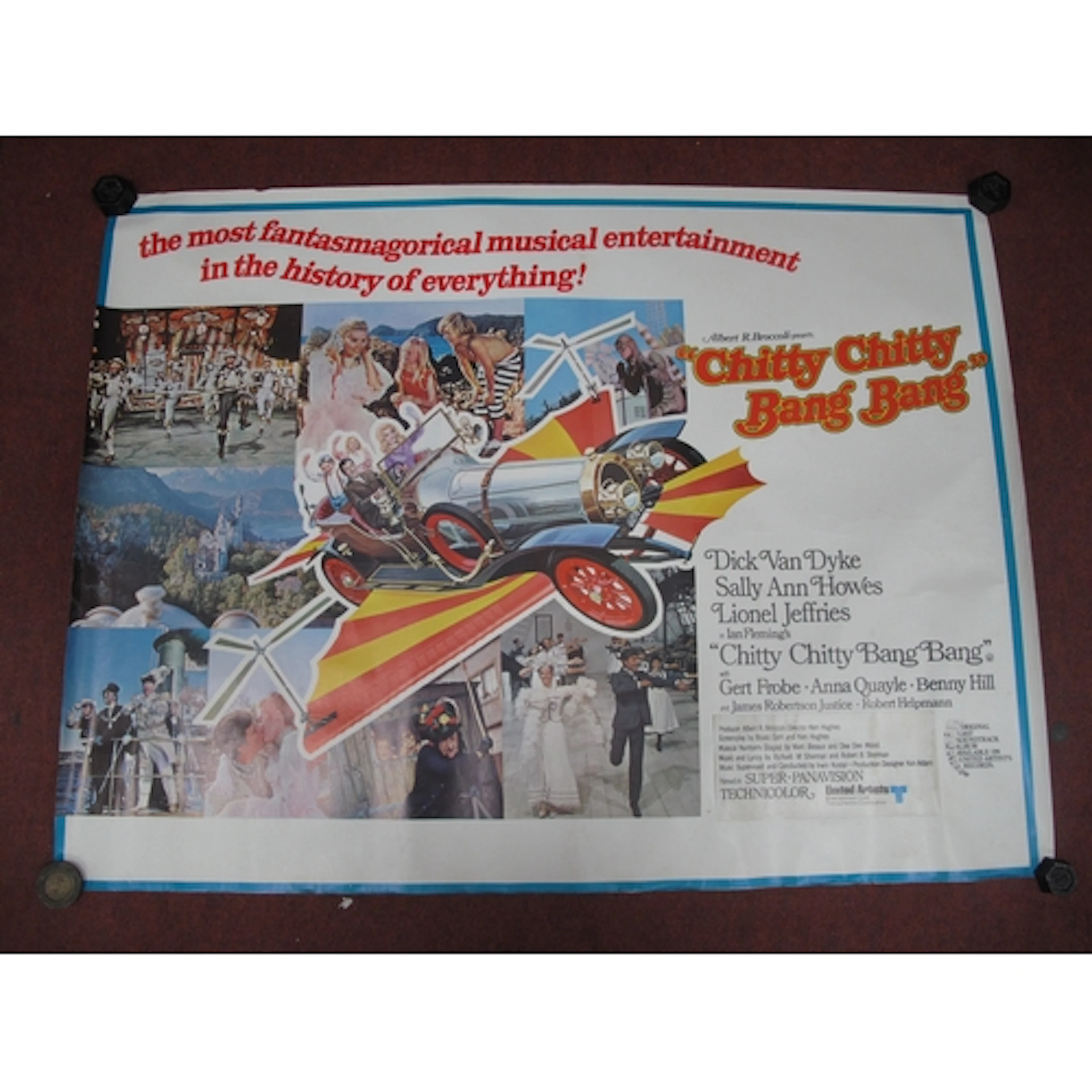 Chitty Chitty Bang Bang (1968), British Quad film poster for...