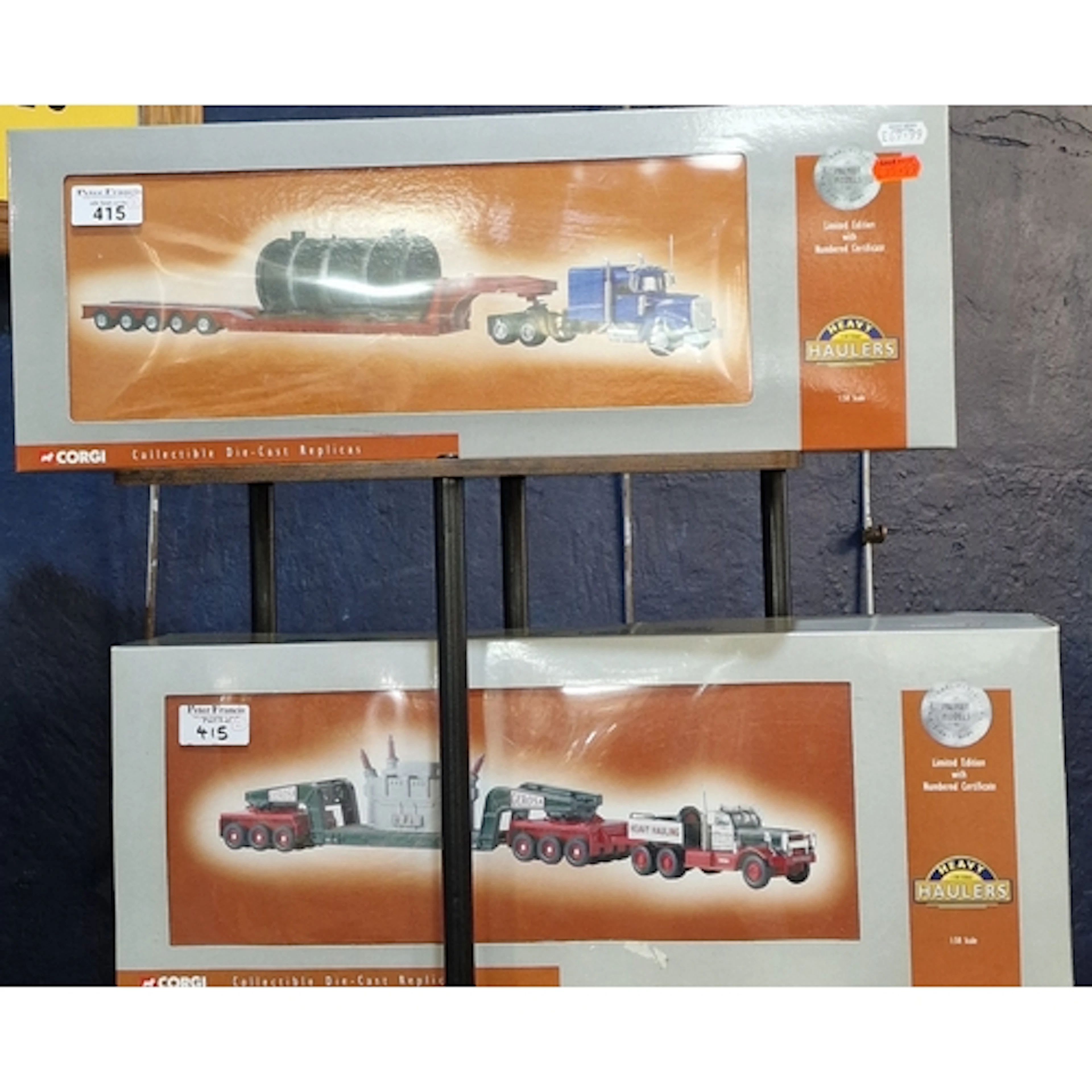 Two Corgi 1:50 scale diecast Premier Heavy Haulers models wi...