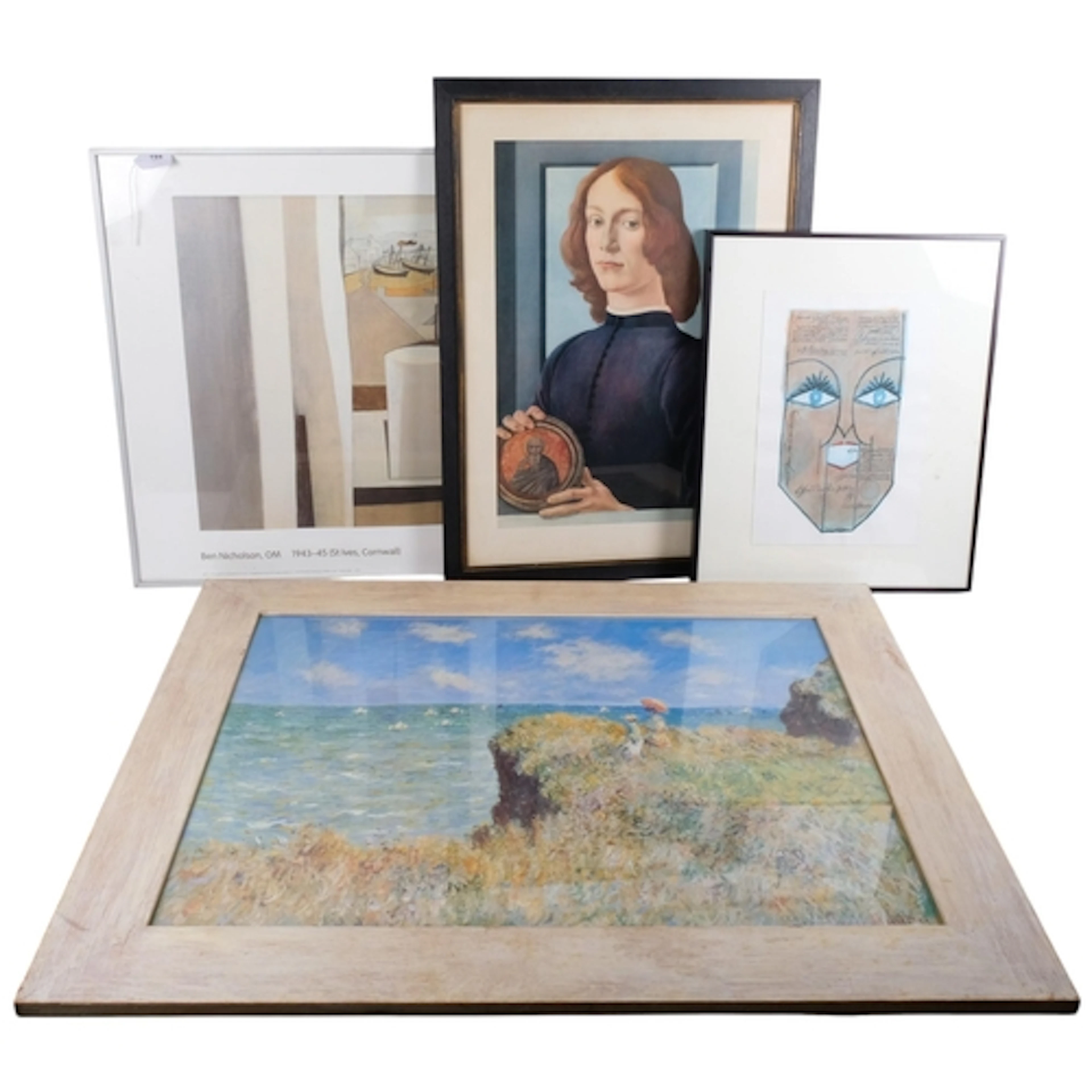 A collection of various prints and pictures, including Edwar...