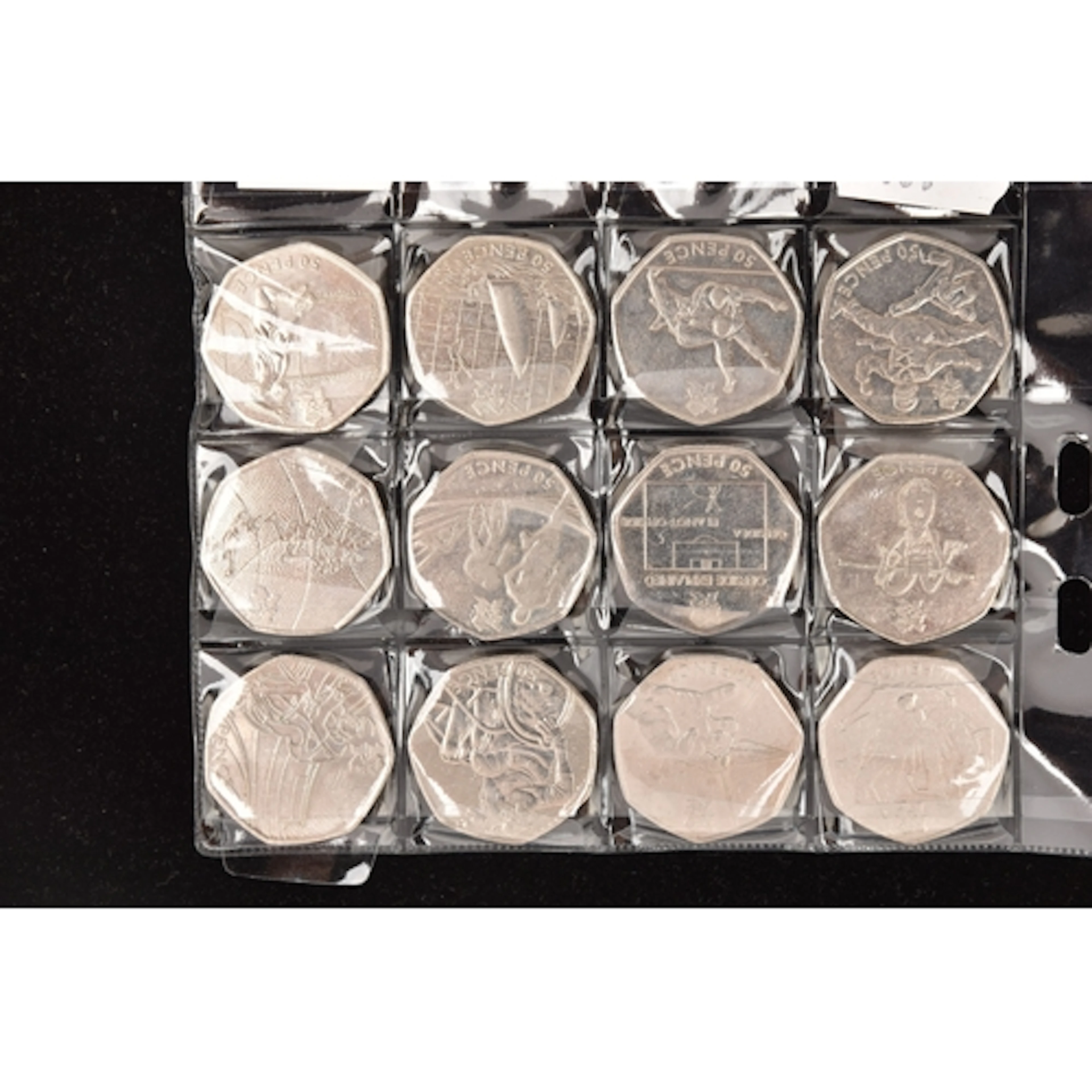 10x 2011 Olympic Games 50p sports reverse to include Footbal...
