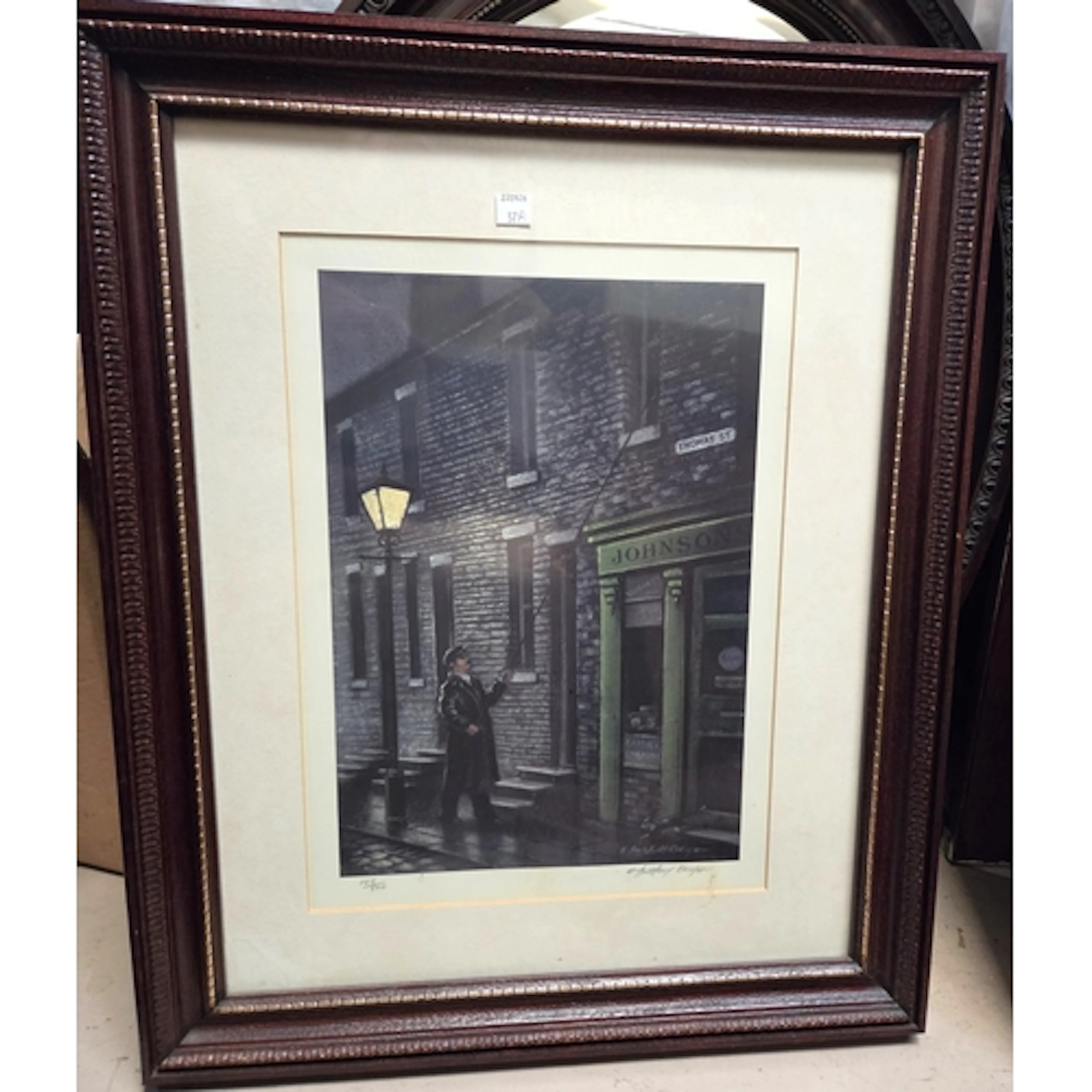 Anthony Orme, Northern Scene with gas lamp lighter, artist s...