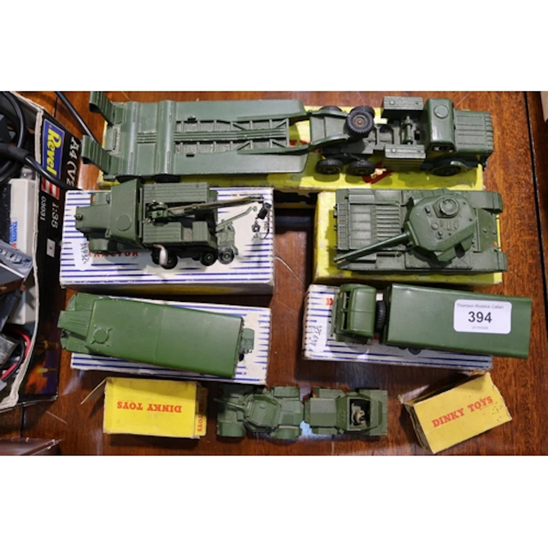 Dinky Toys diecast model vehicles to include 660 Tank Transp...