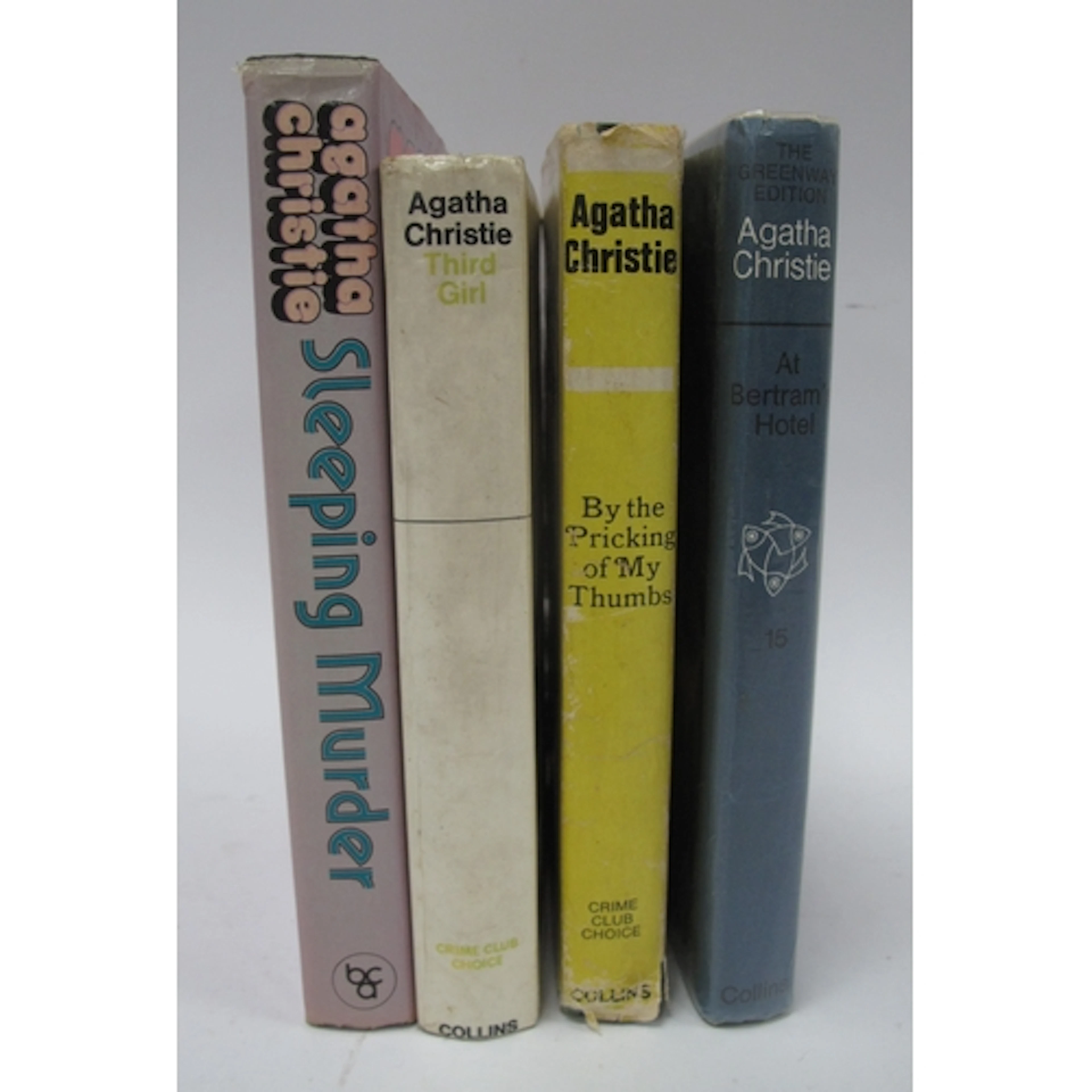 Four Vintage Agatha Christie books: By the Pricking of My Th...