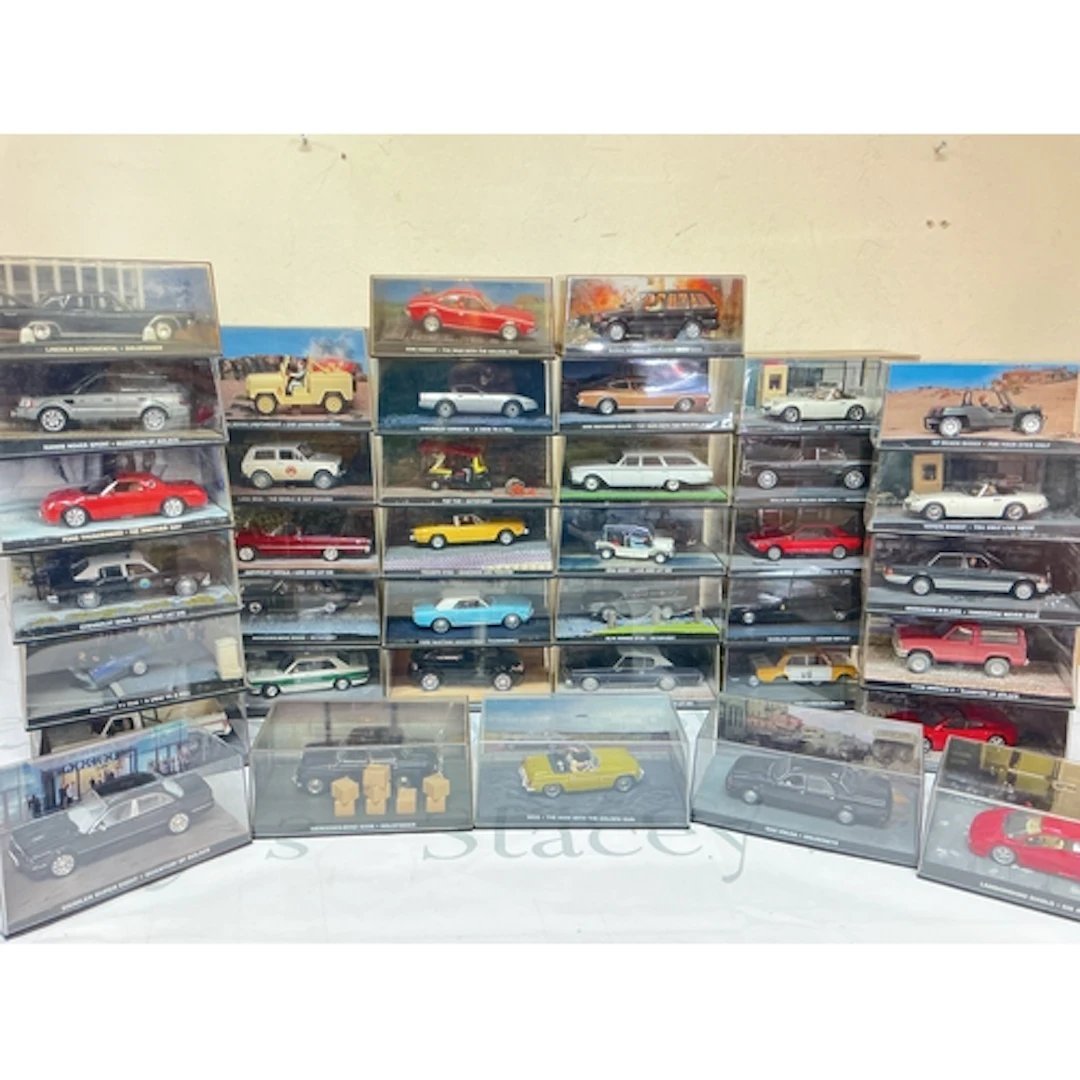 2 Boxes Containing The James Bond Car Collection, Approximat...