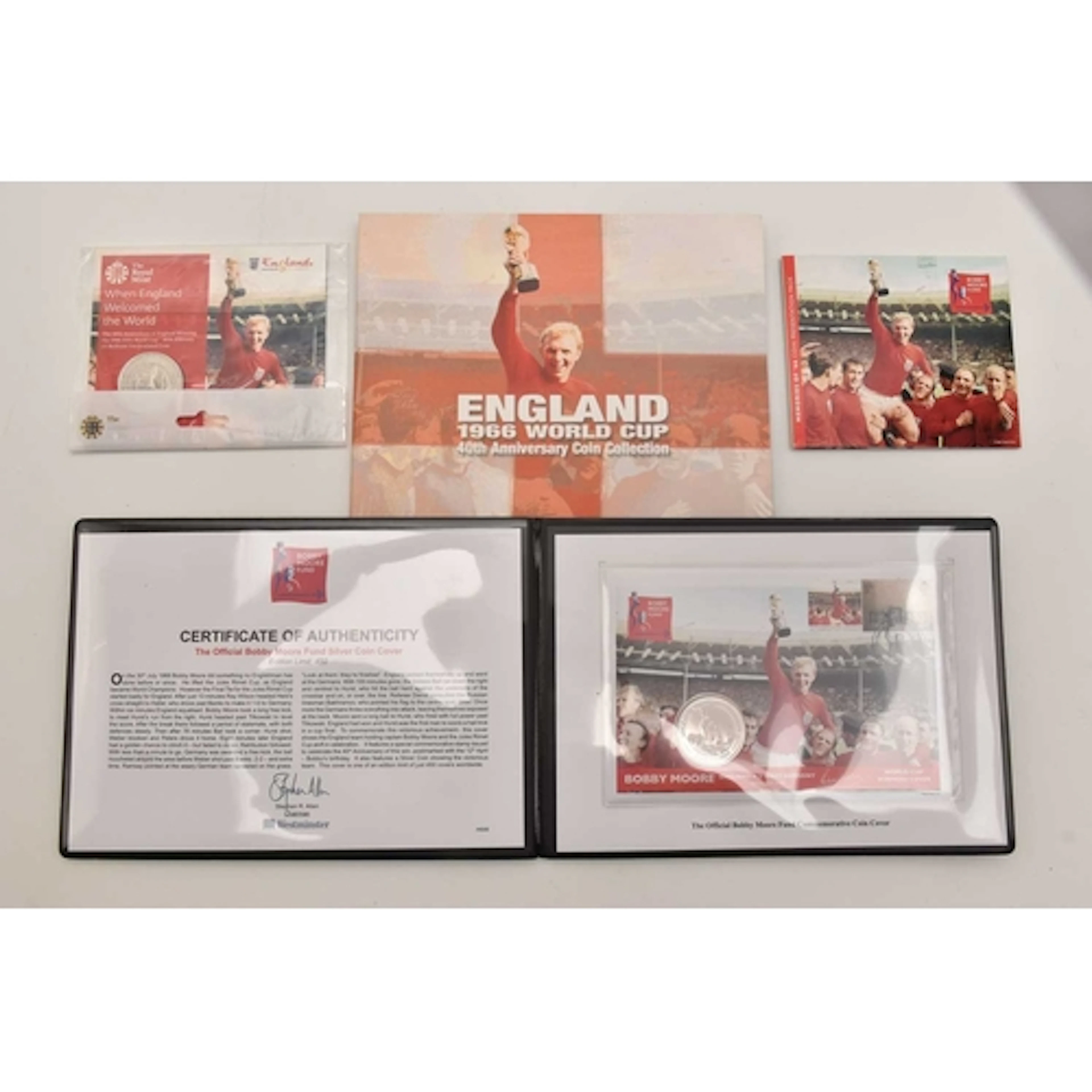 The Bobby Moore Fund. A World Cup Winners Official Coin Cove...