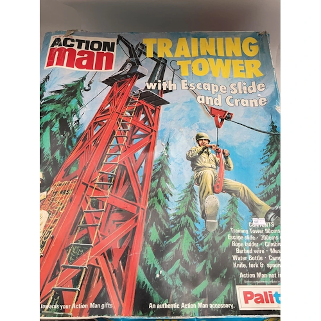 A Boxed Palitoy Action Man Training Tower. No Reserve.