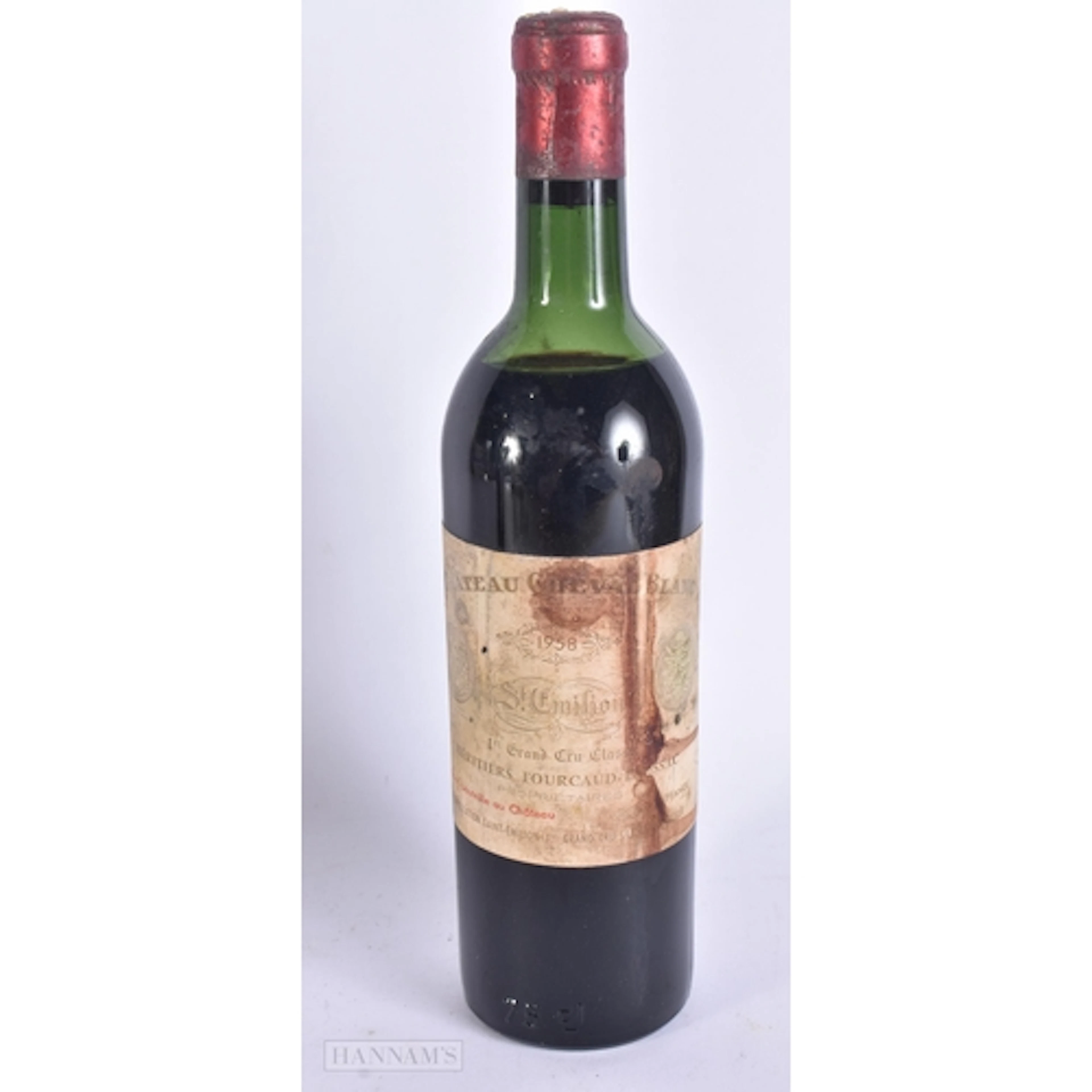 1958 CHÂTEAU CHEVAL BLANC PREMIER GRAND CRU CLASSE. ST EMILI...