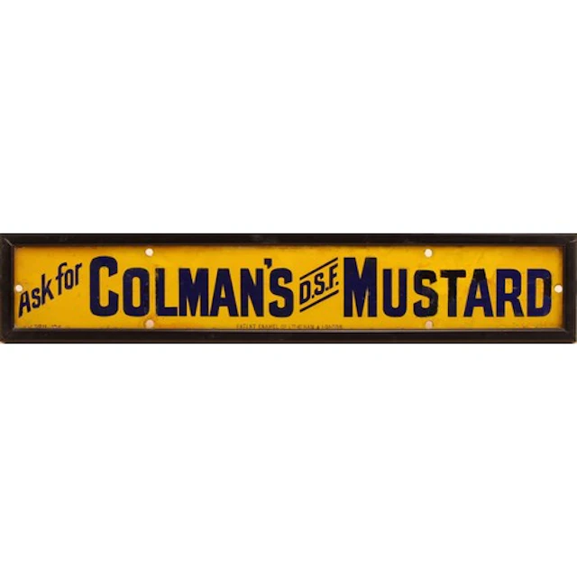 Advertising - an early 20th century rectangular enamel sign,...