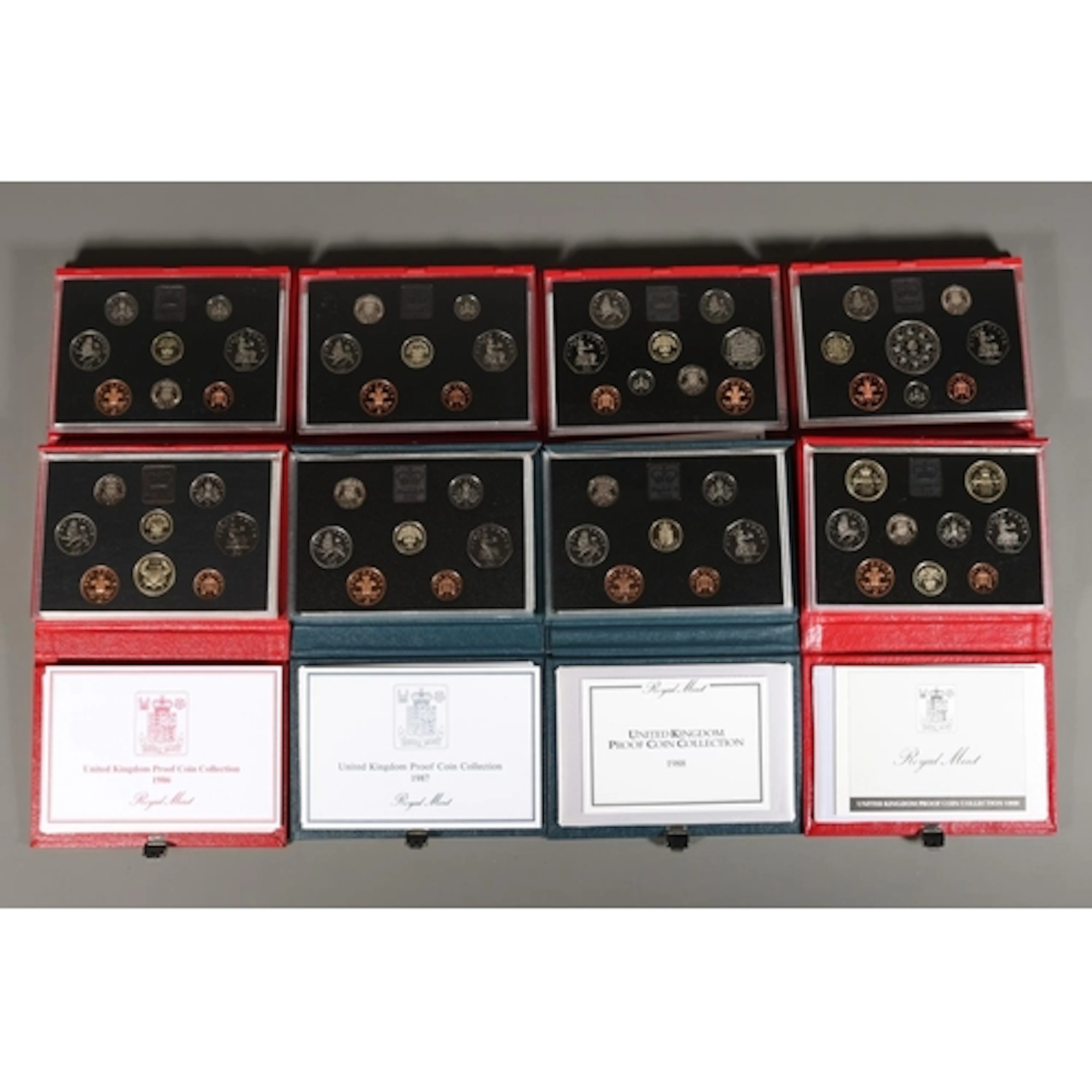 UNITED KINGDOM Queen Elizabeth II (1952-2022) proof coin col...