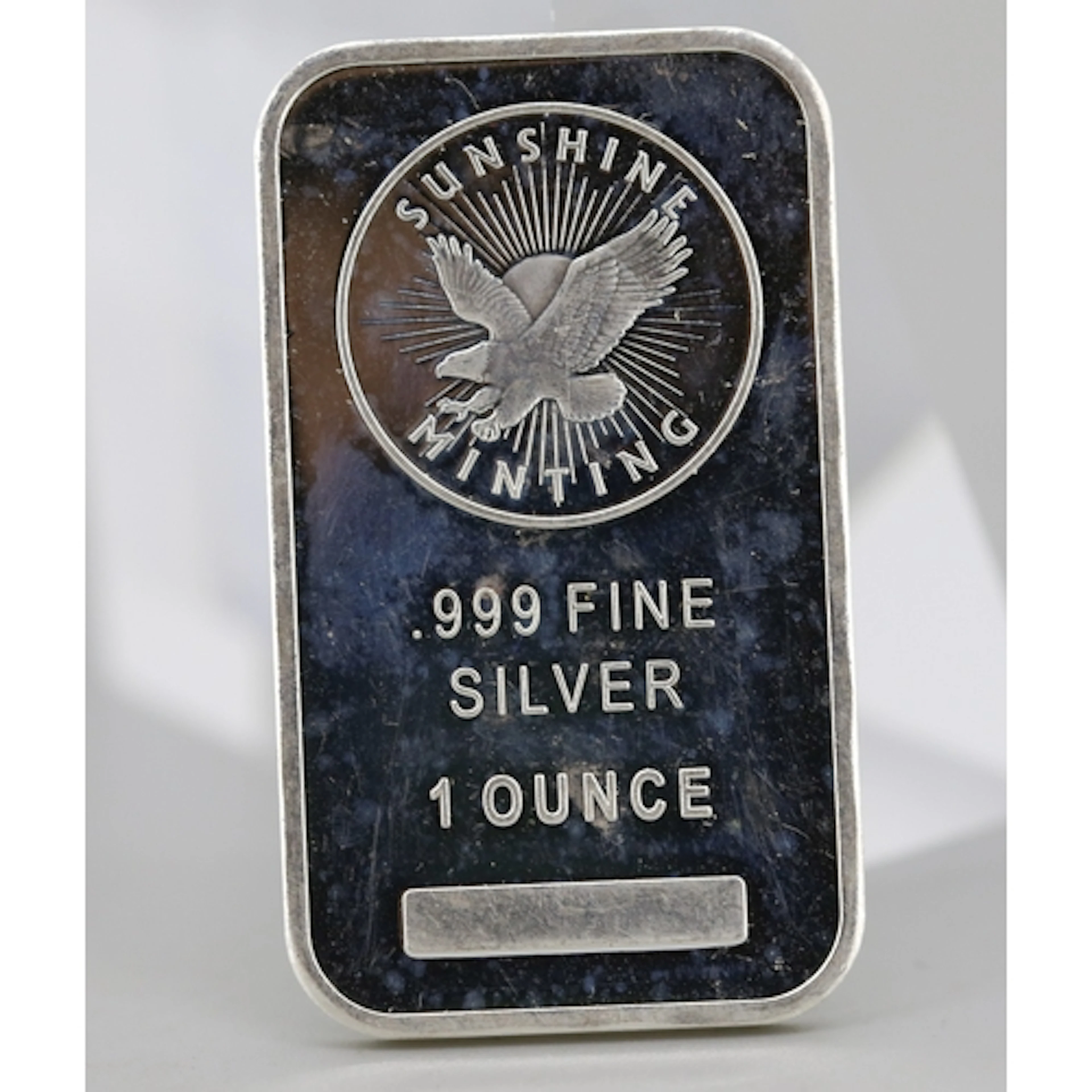 One Ounce Fine 999 Silver Bullion Bar, Sunshine Minting