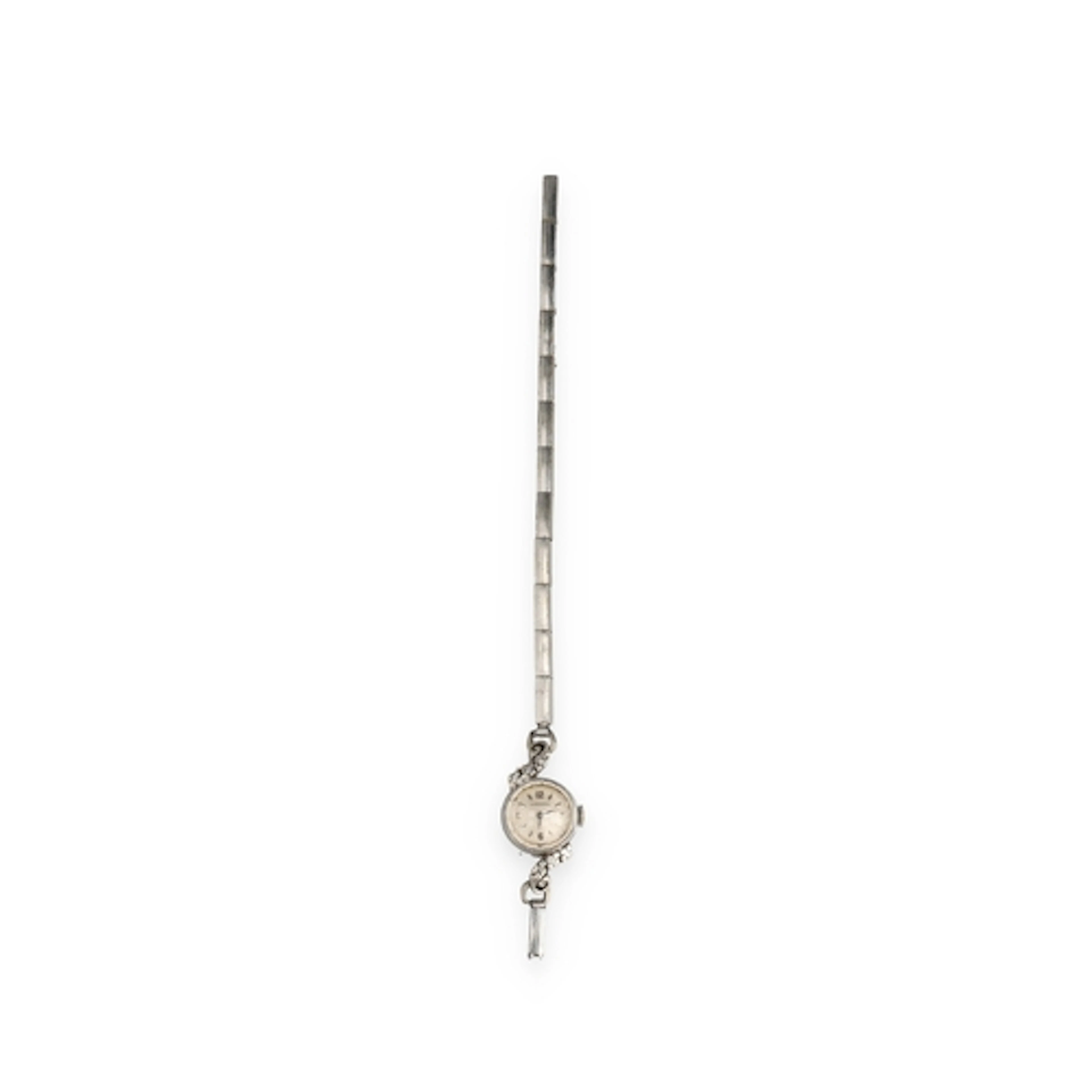A LADIES LONGINES 14CT WHITE GOLD COCKTAIL WATCH 12.1gms...