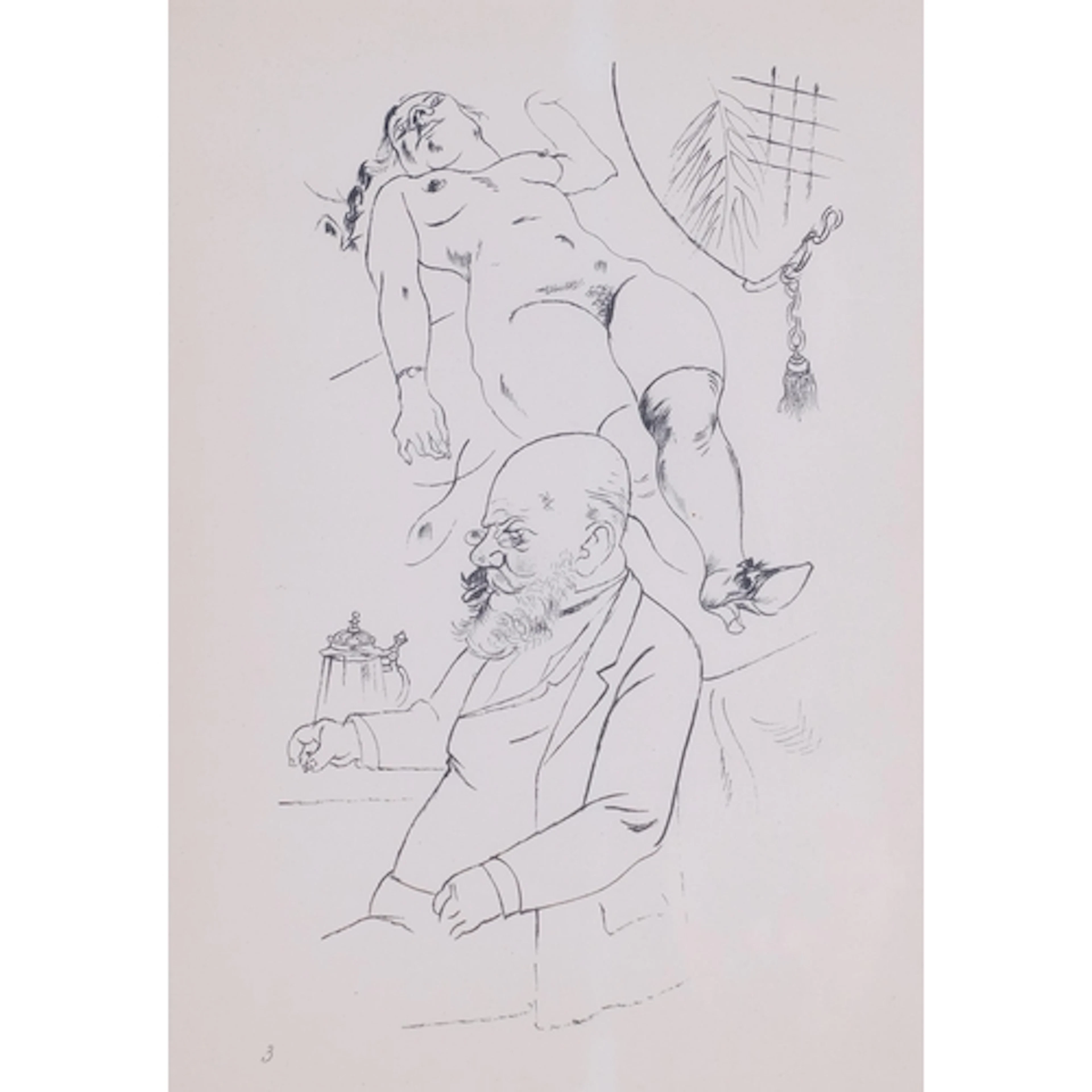 George Grosz (1893-1959), lithograph on paper, Aus der Jugen...