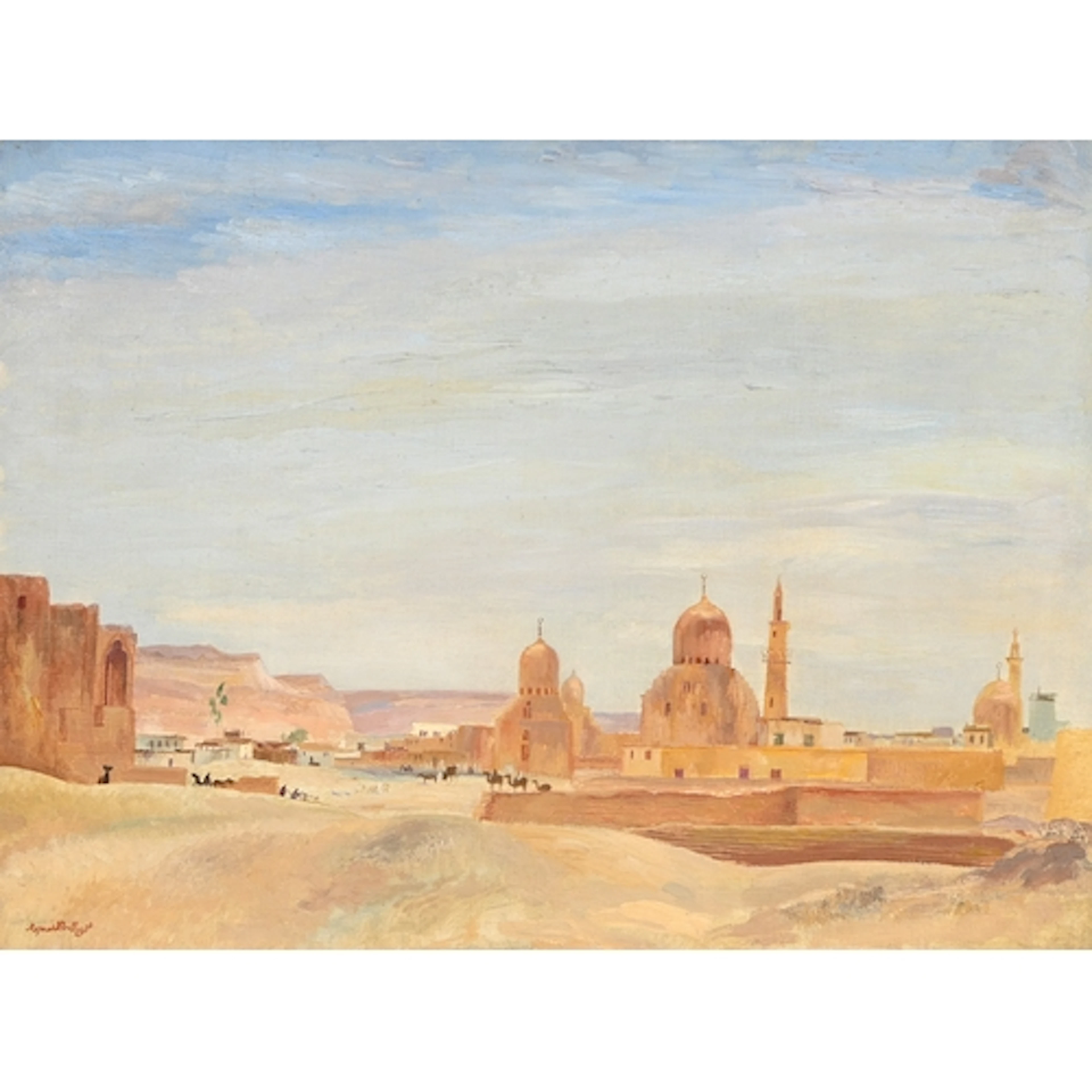 Reginald Brill (1902-1974) - City of The Dead, Cairo, signed...