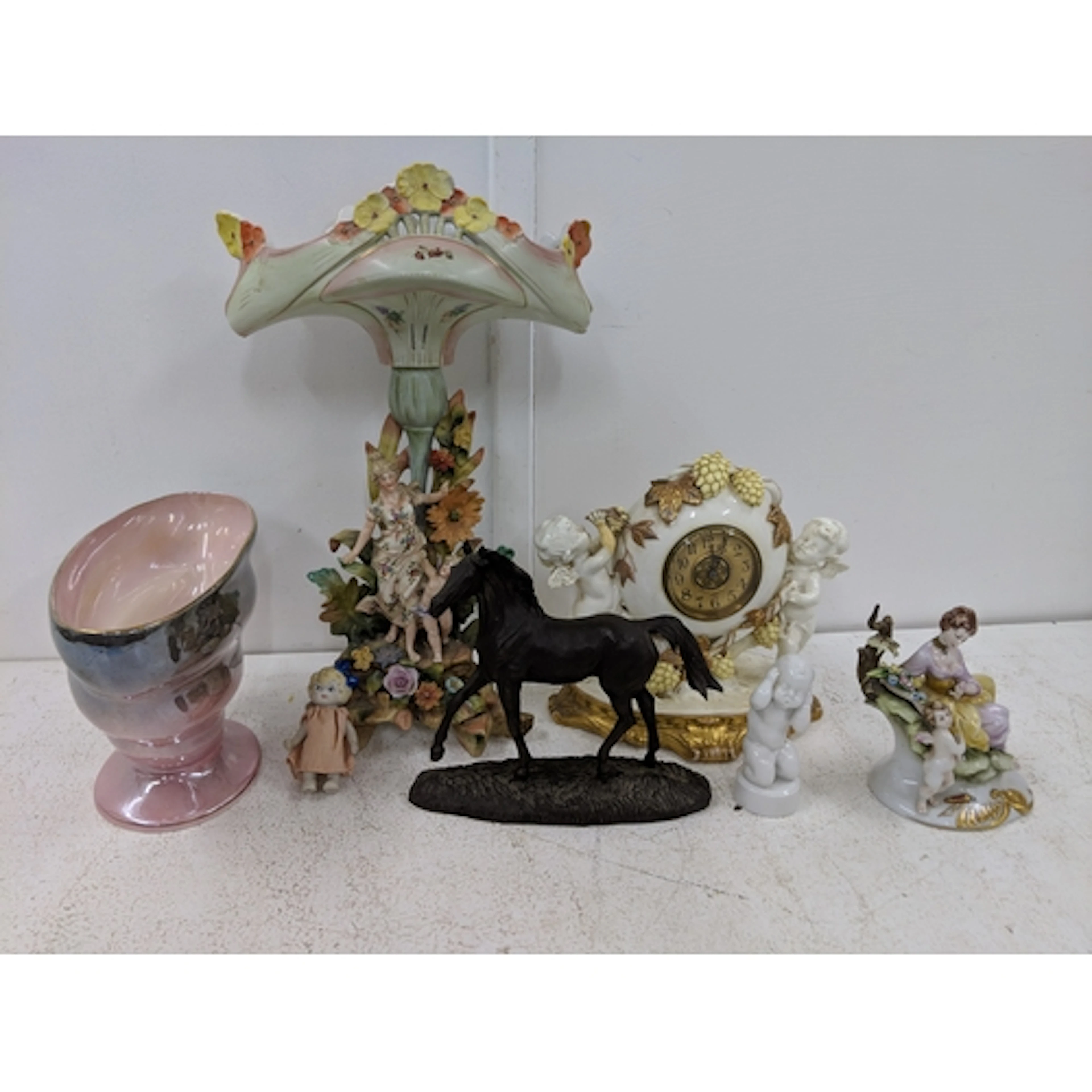 Ceramics to include a late 19th century German centrepiece, ...