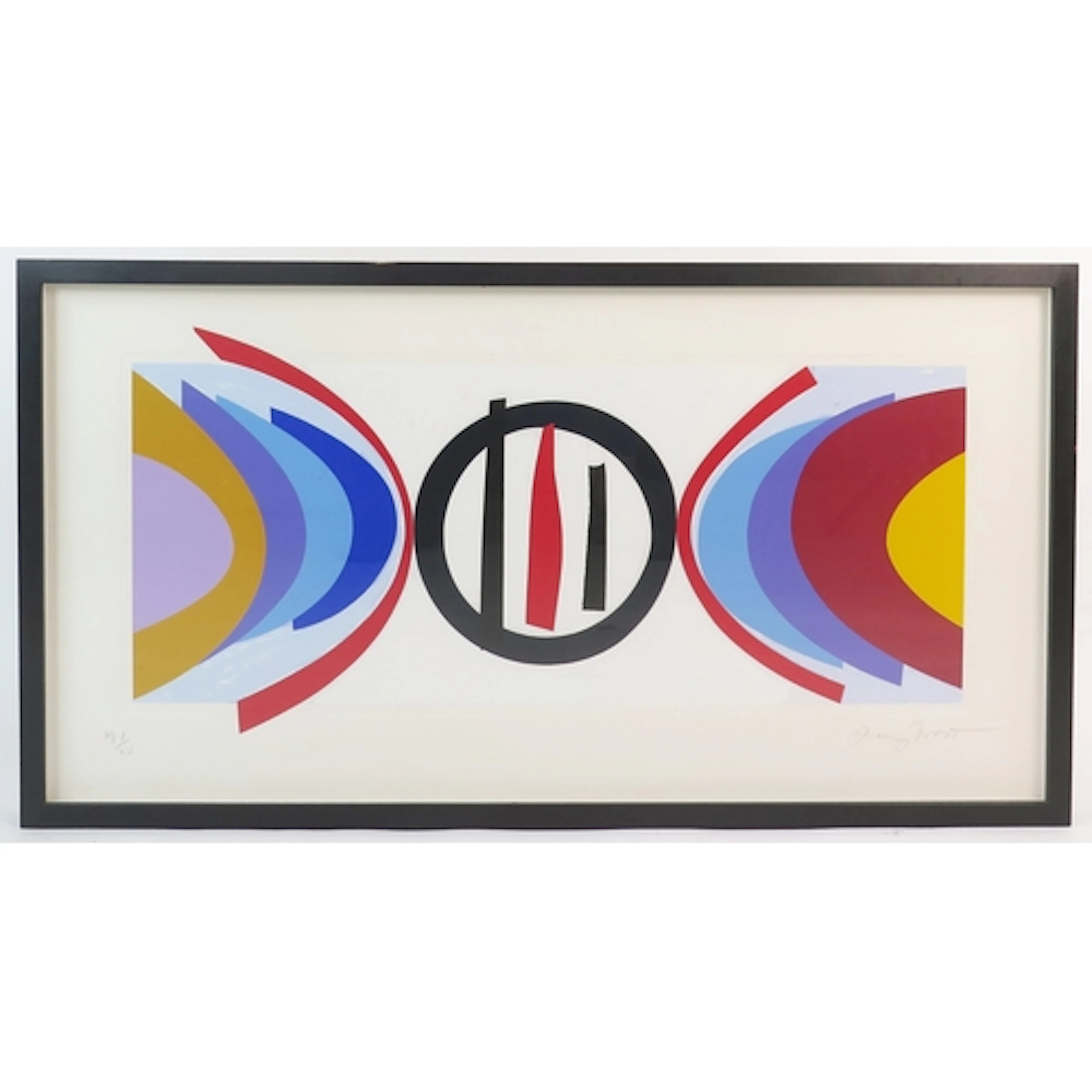 Terry Frost R.A.(British 1915 - 2003) 'Black Circle' Coloure...