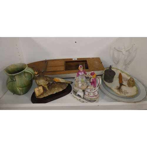 Antique Chinese export famille rose plate (a/f), contemporar...