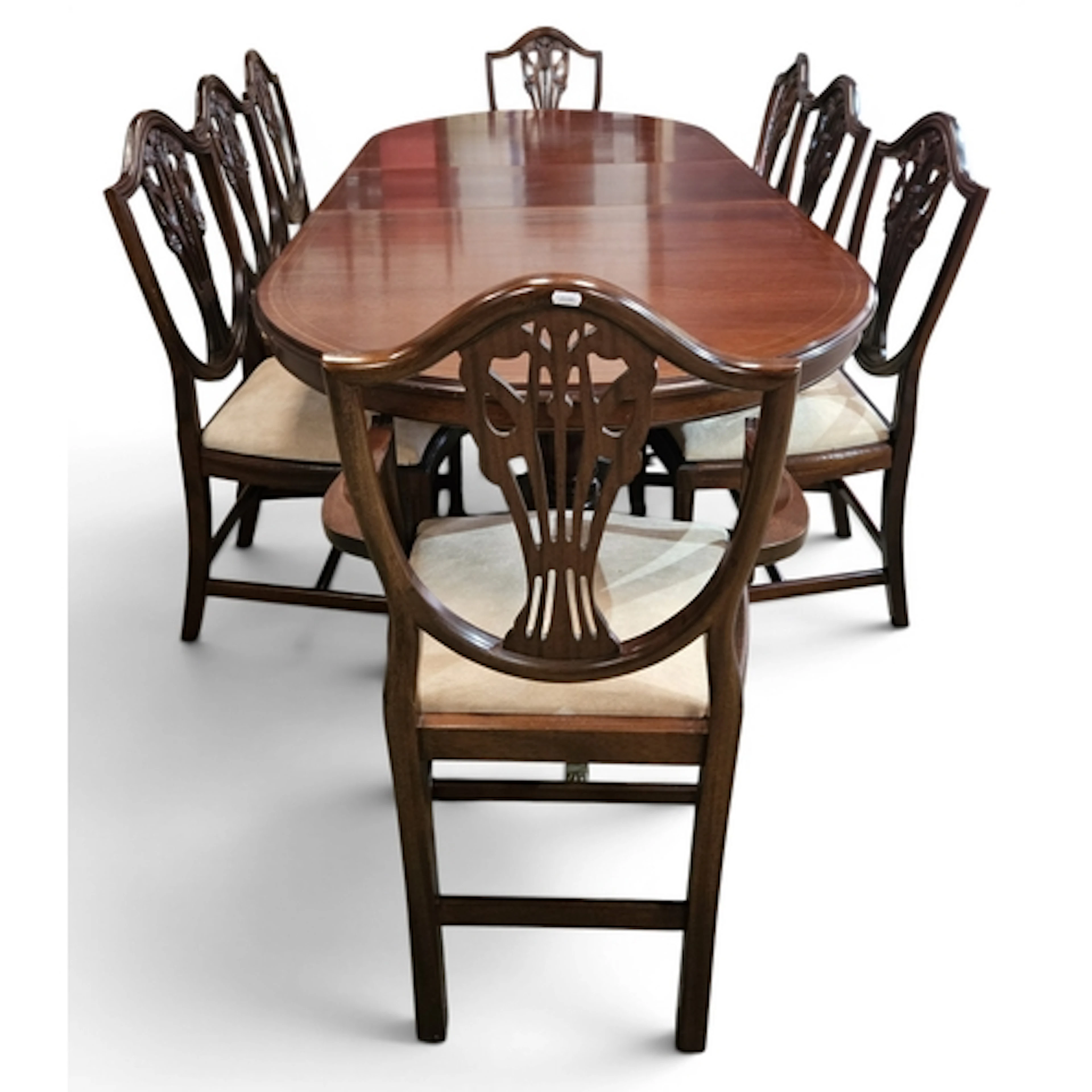 A good Regency style Reproduction Mahogany single leaf Dinin...