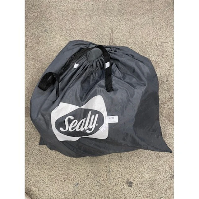 A Sealy Fortech airbed with built In pump (405-329) *This lo...